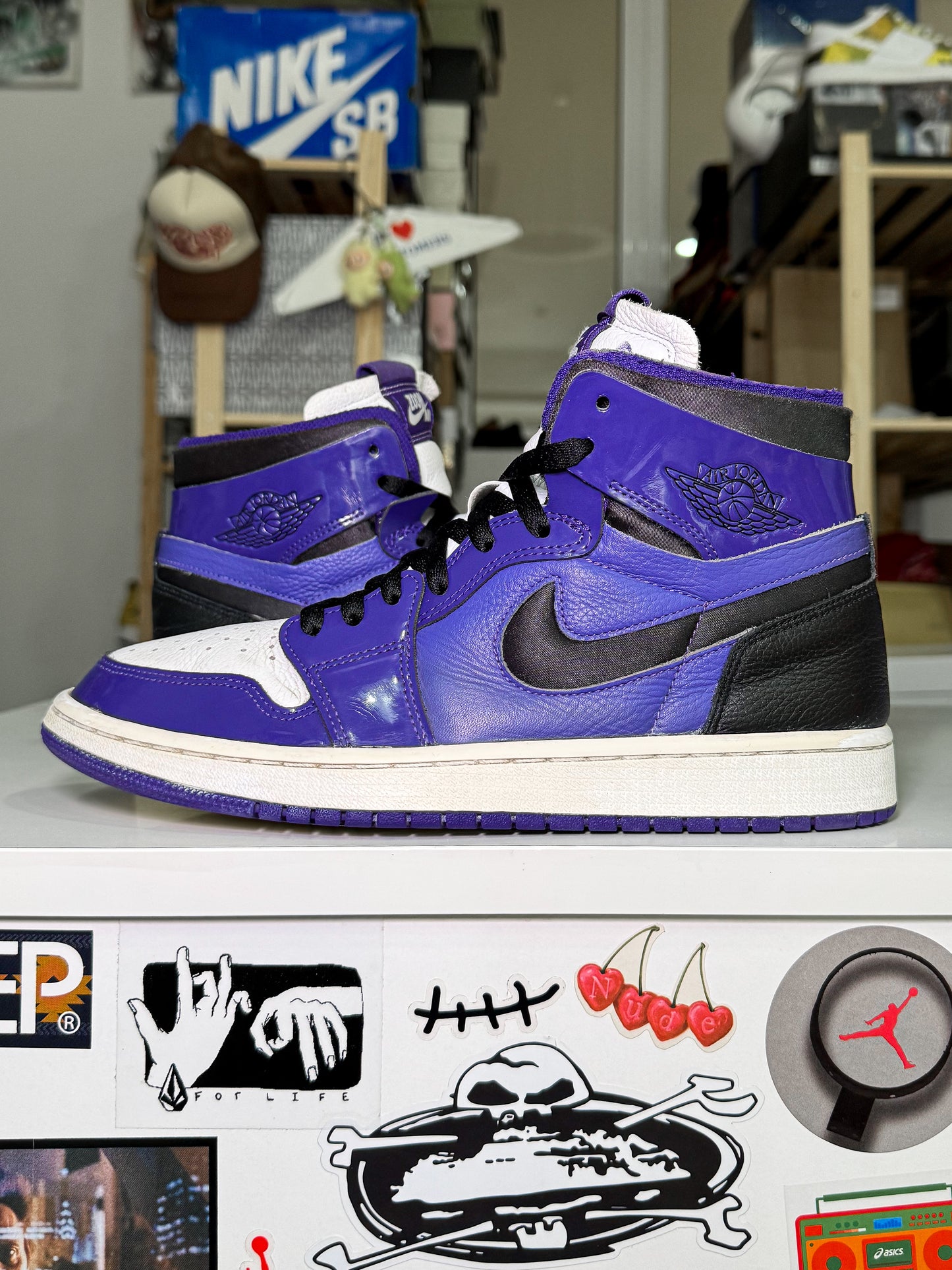 Air Jordan 1 High Zoom CMFT ‘Court Purple Patent’ W 2022 - Recondicionado