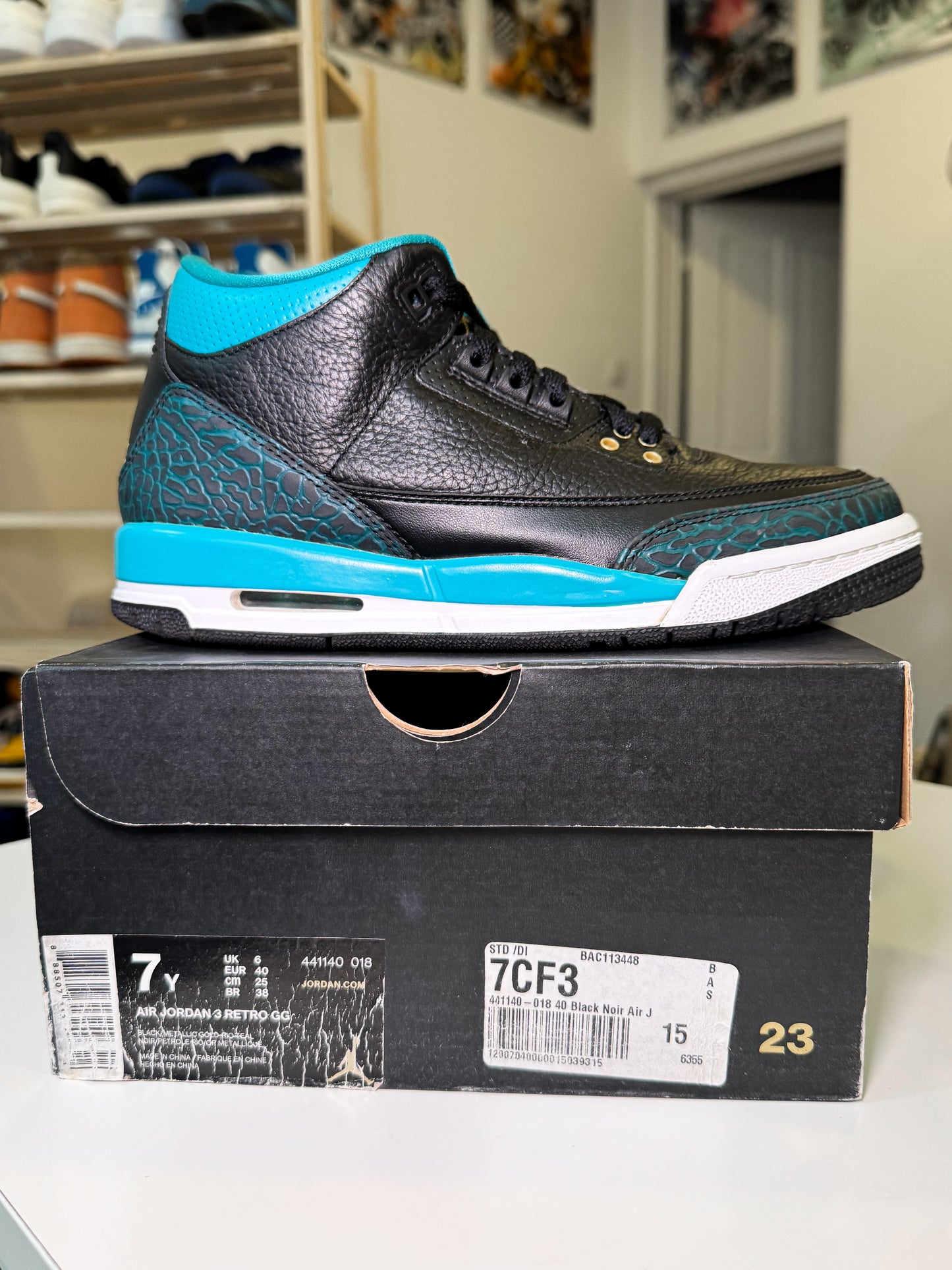 Air Jordan 3 Retro ‘Rio Teal’ GS 2016 - Recondicionado
