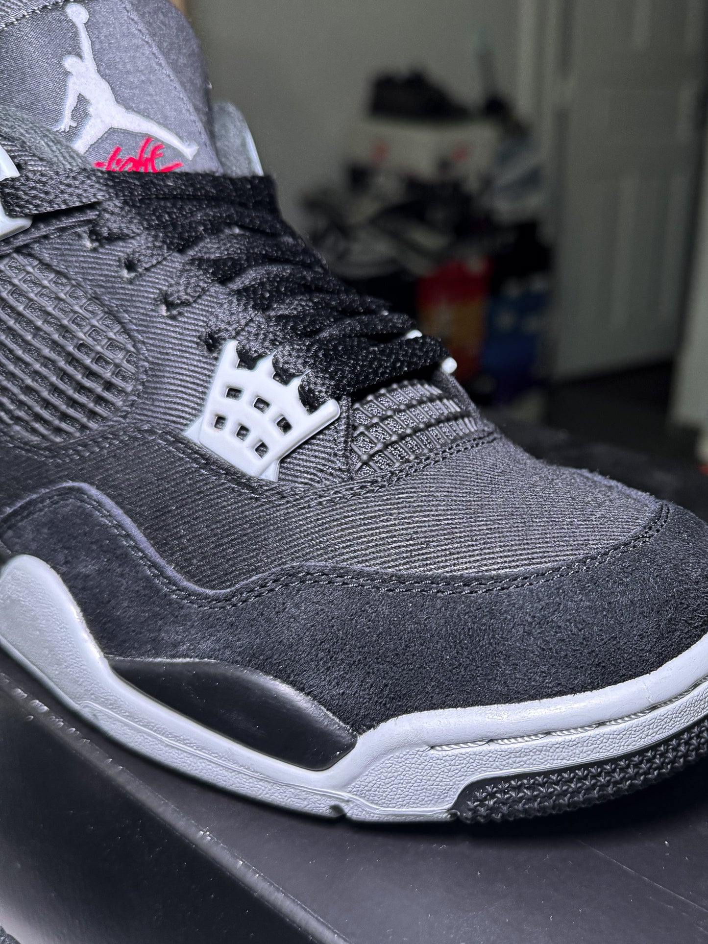 Air Jordan 4 Retro 'Black Canvas' 2022 - Recondicionado