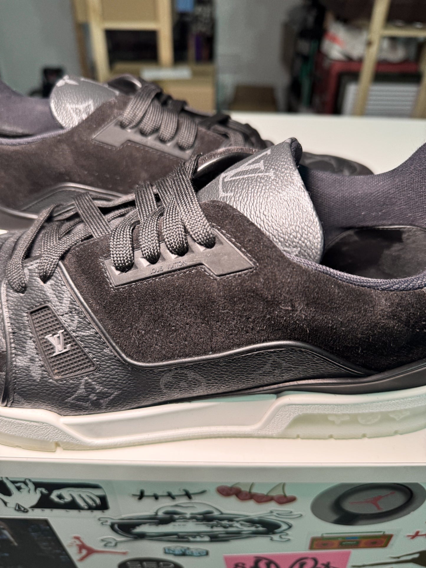 Louis Vuitton LV Trainer Low ‘Black Monogram’ - Recondicionado