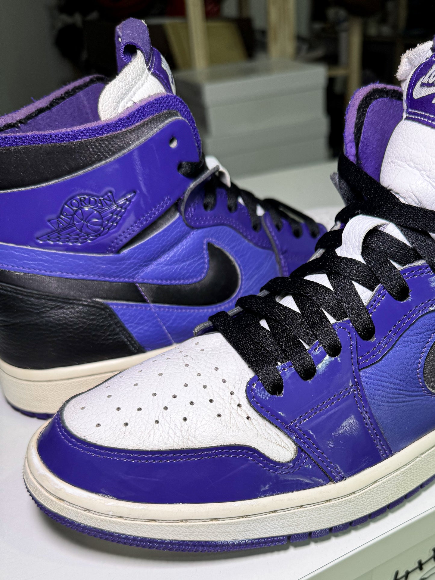 Air Jordan 1 High Zoom CMFT ‘Court Purple Patent’ W 2022 - Recondicionado