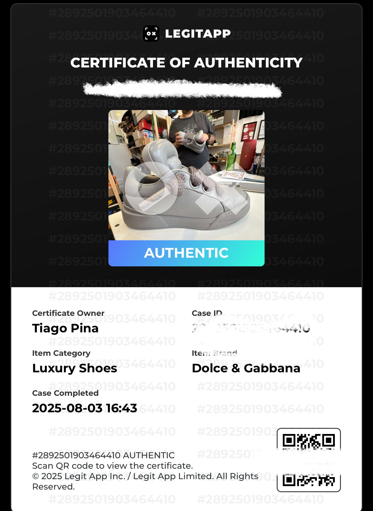 Dolce & Gabbana Mega Skate Leather Sneaker ‘Grey’ - Recondicionado