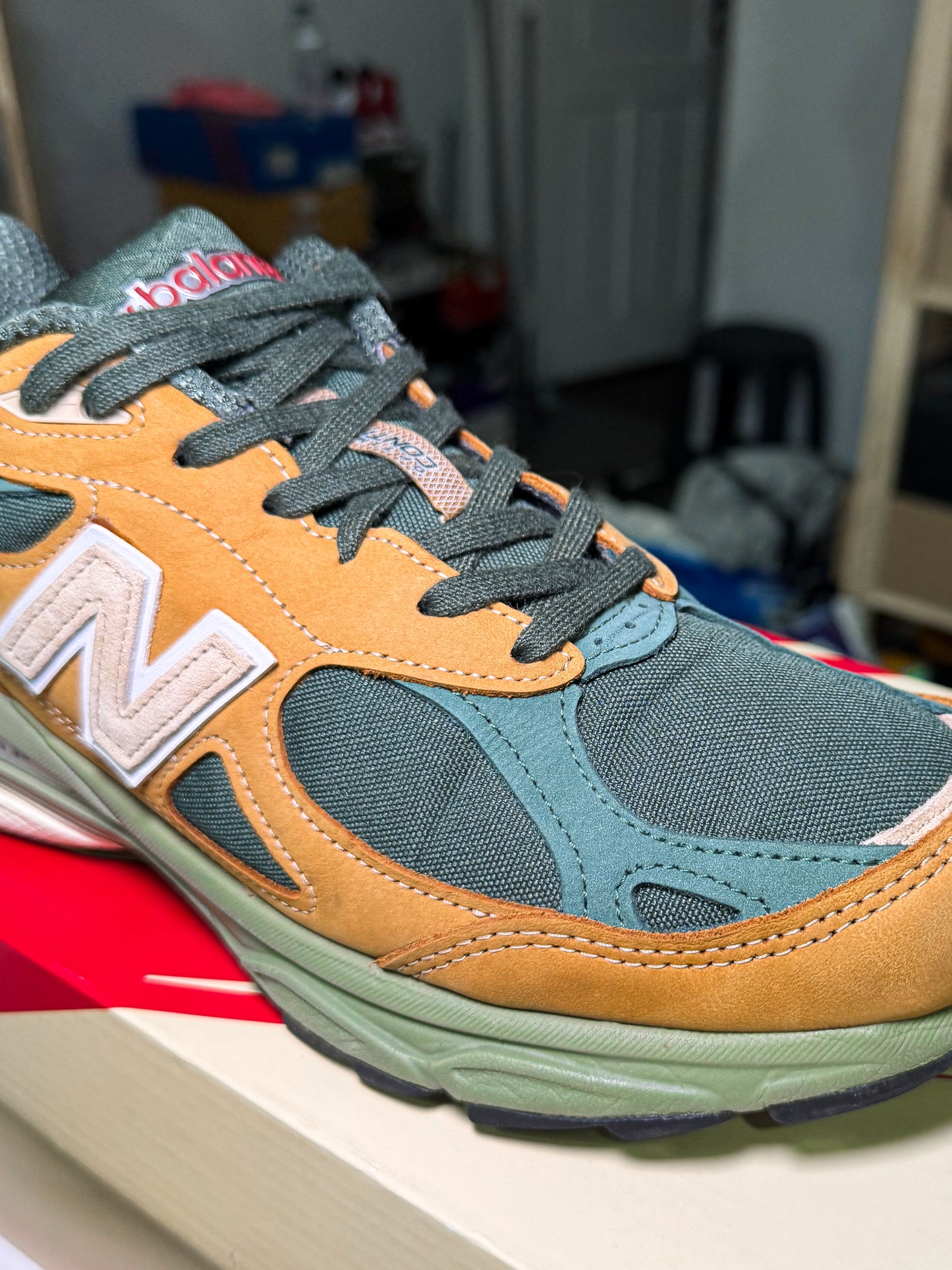 New Balance 990v3 MiUSA x Teddy Santis ‘Tan Green’ 2023 - Recondicionado