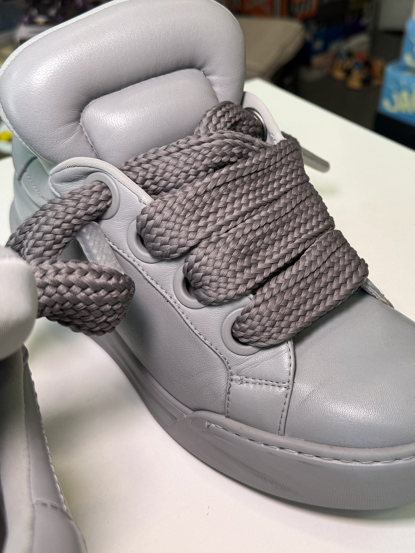 Dolce & Gabbana Mega Skate Leather Sneaker ‘Grey’ - Recondicionado