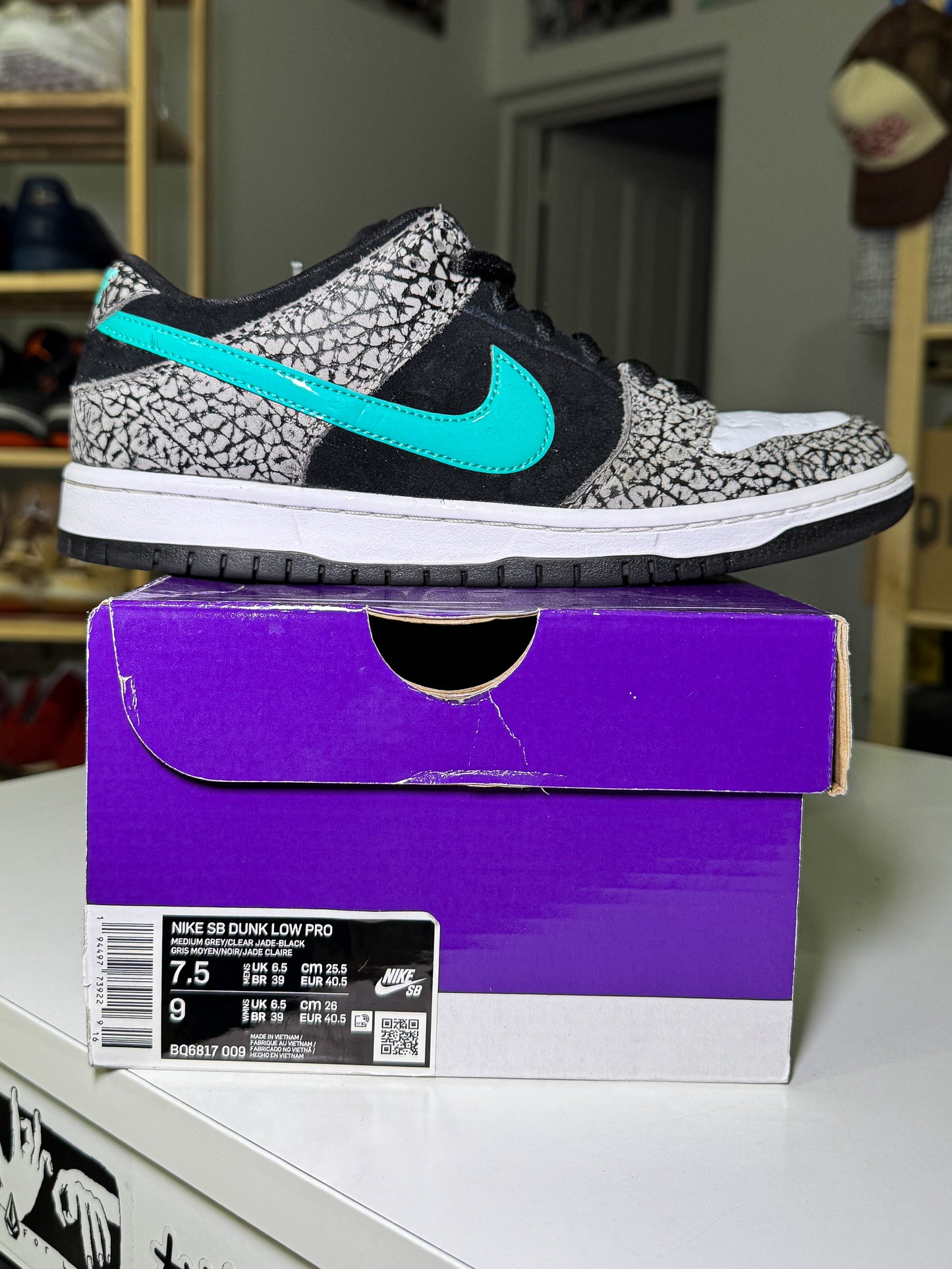Nike SB Dunk Low Pro 'Atmos Elephant Print’ 2020 - Recondicionado