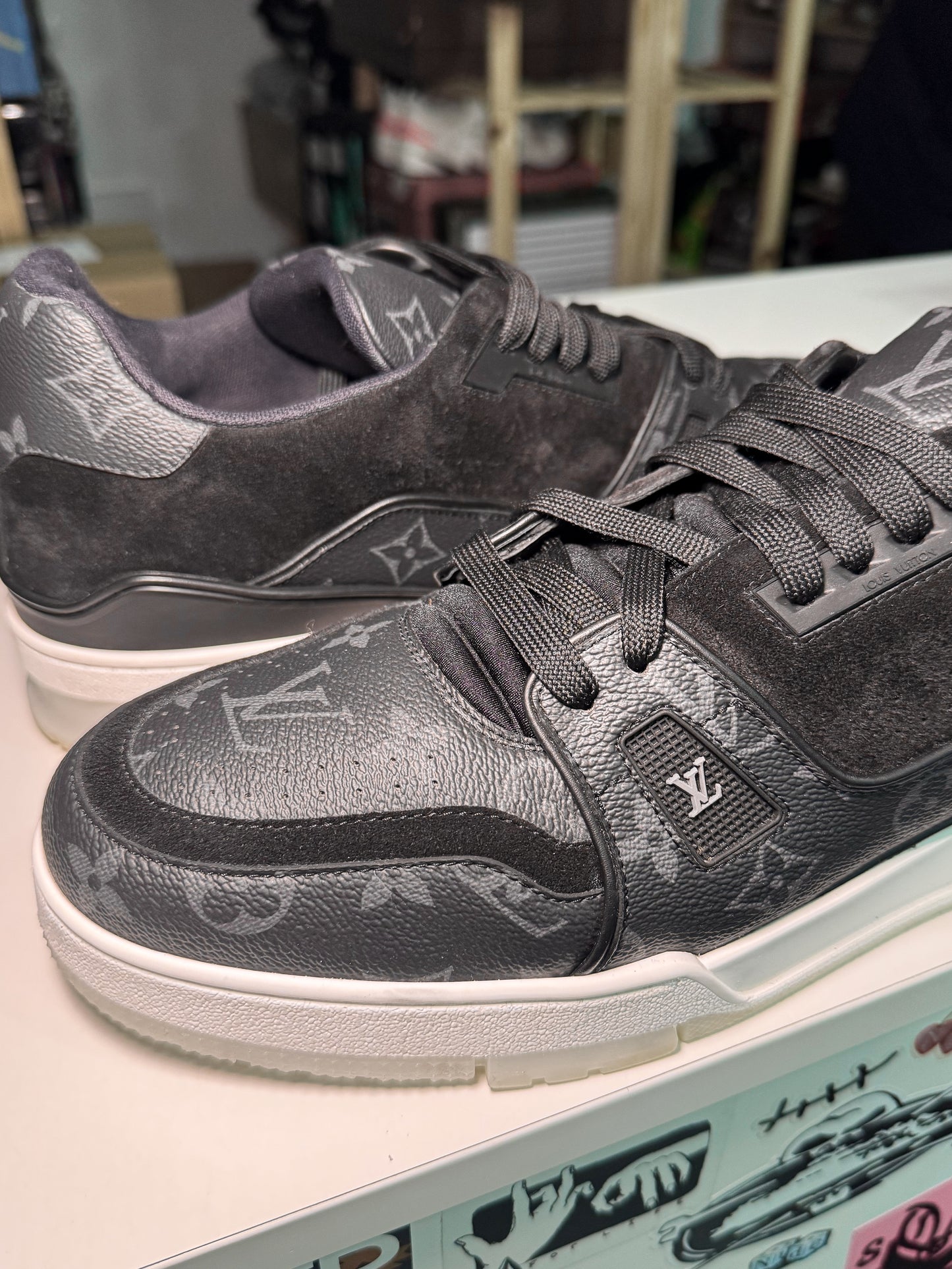 Louis Vuitton LV Trainer Low ‘Black Monogram’ - Recondicionado