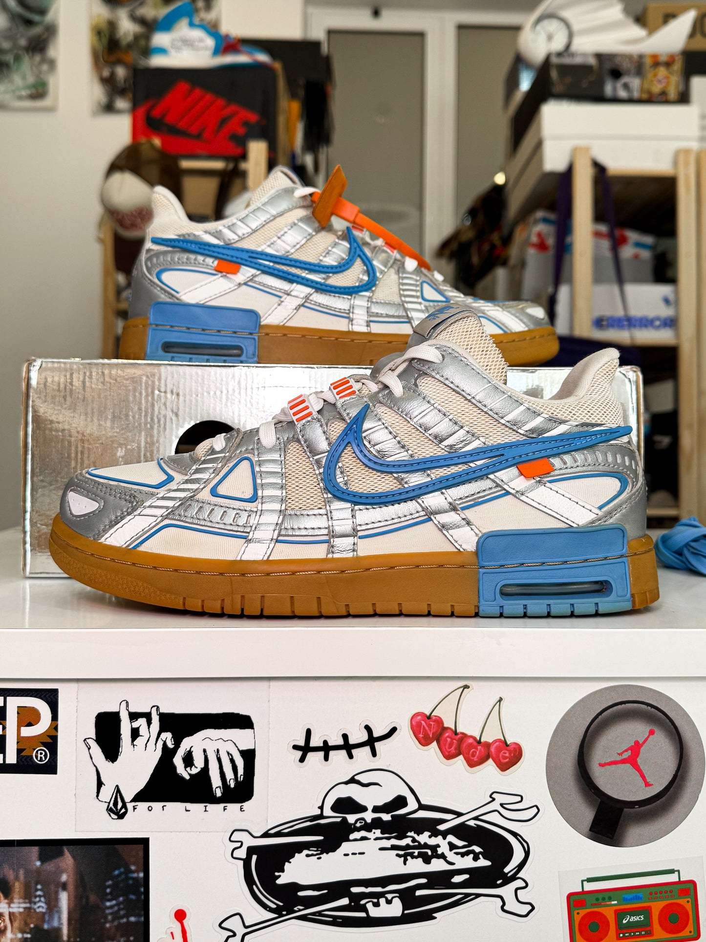 Nike Air Rubber Dunk x Off White ‘University Blue’ EU Exclusive 2020 - Recondicionado