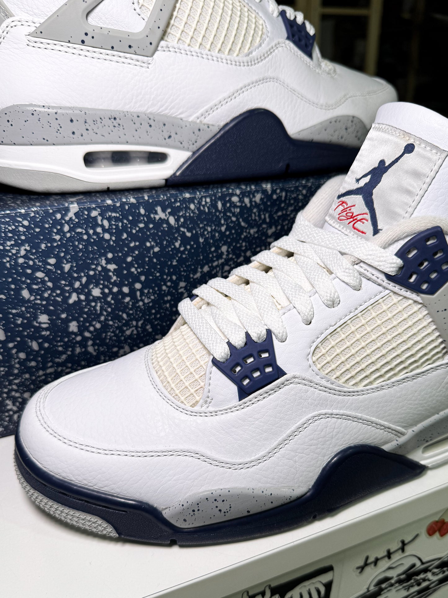 Air Jordan 4 Retro 'Midnight Navy’ 2022 - Recondicionado