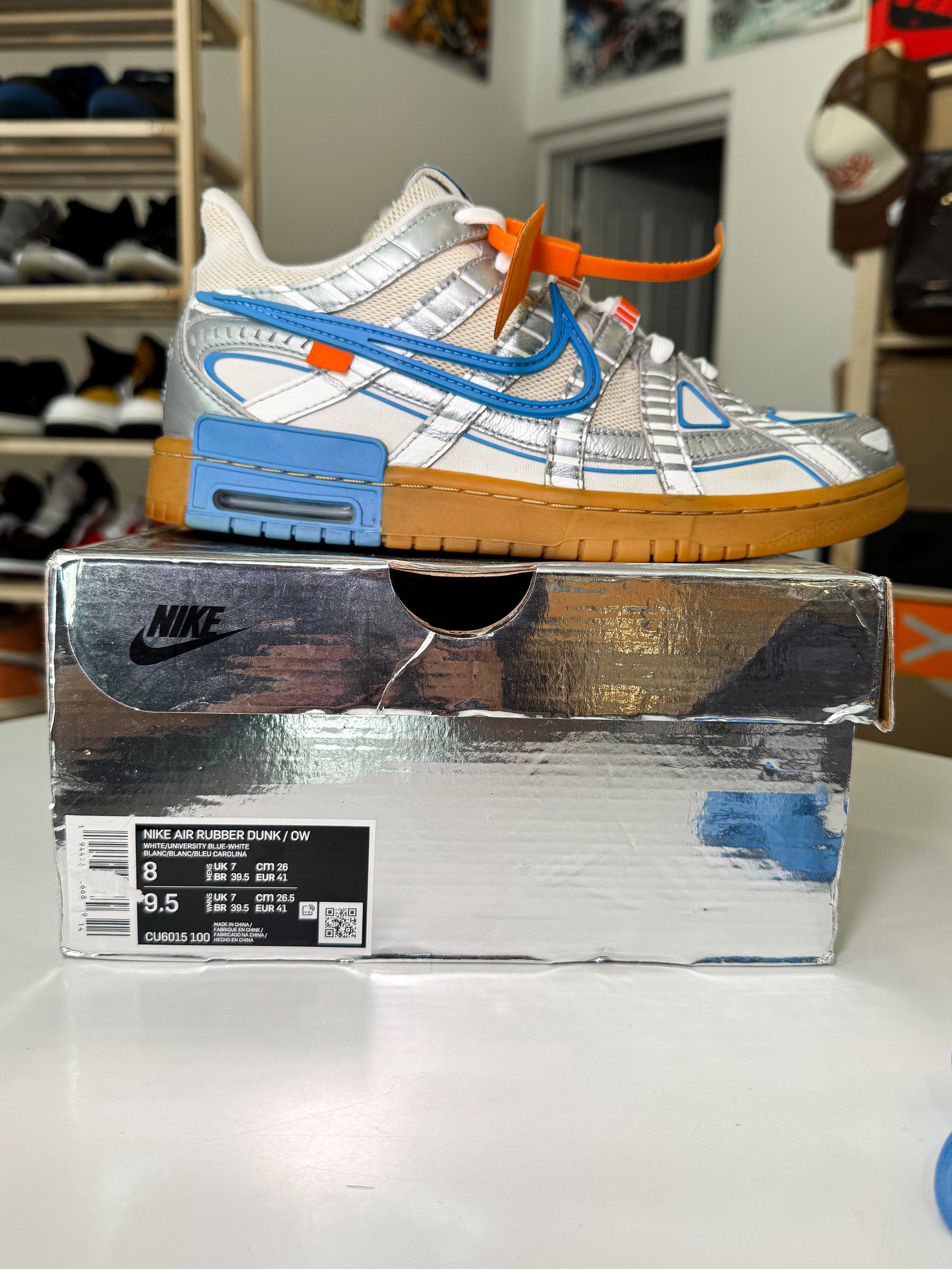Nike Air Rubber Dunk x Off White ‘University Blue’ EU Exclusive 2020 - Recondicionado