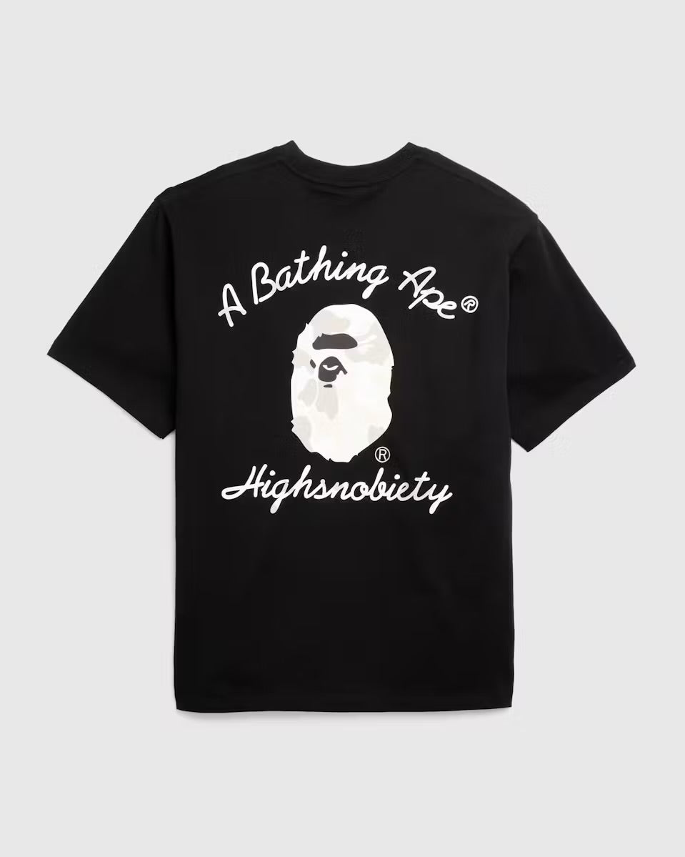 BAPE x Highsnobiety T-shirt Relaxed Fit Black ‘20th Anniversary’ - DS