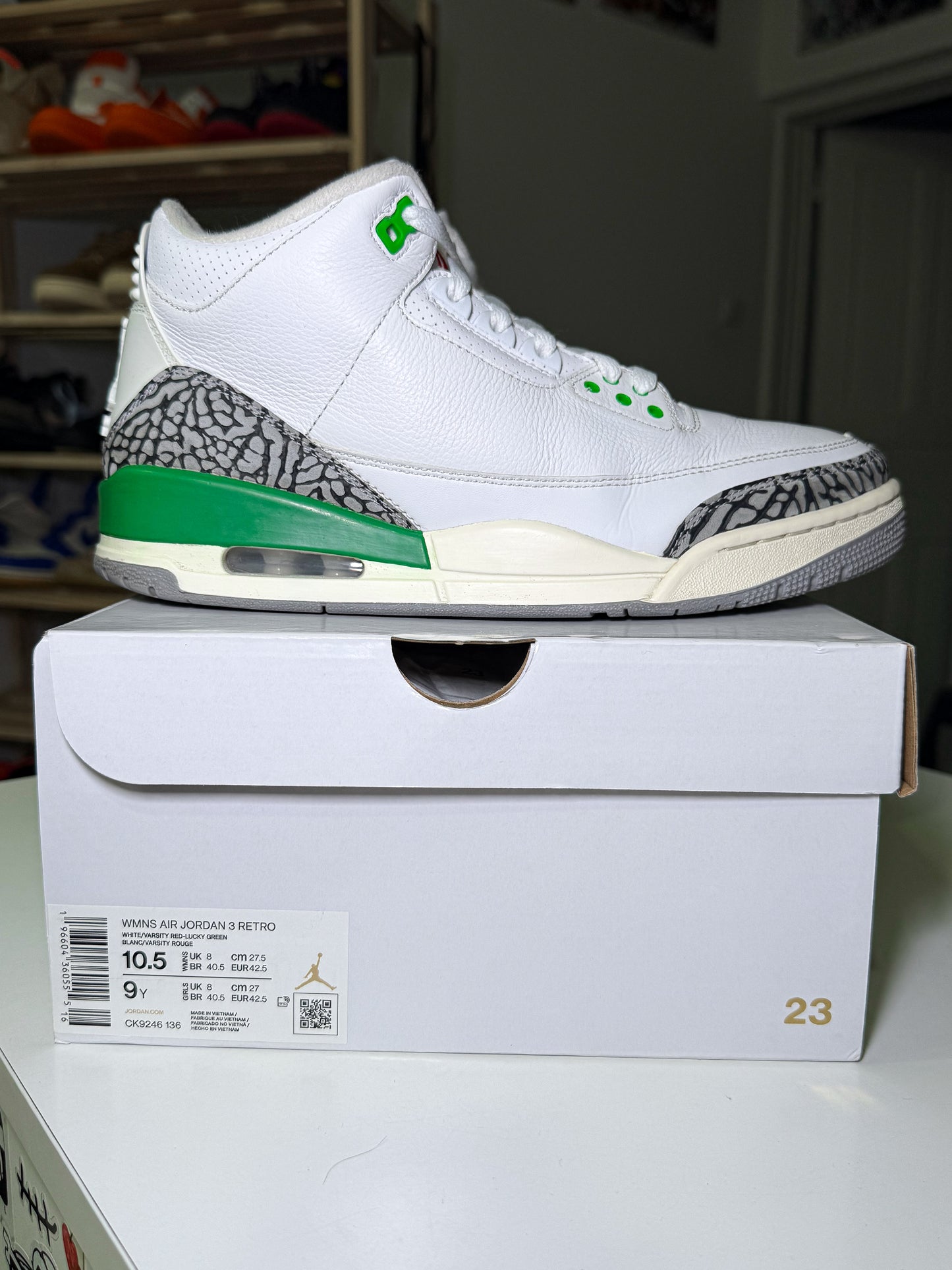 Air Jordan 3 Retro ‘Lucky Green’ W 2023 - Recondicionado