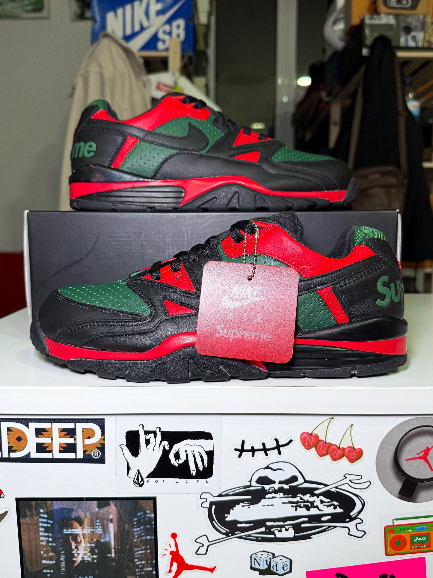 Nike Air Cross Trainer 3 Low x Supreme ‘Black Gorge Green’ 2021 - Recondicionado