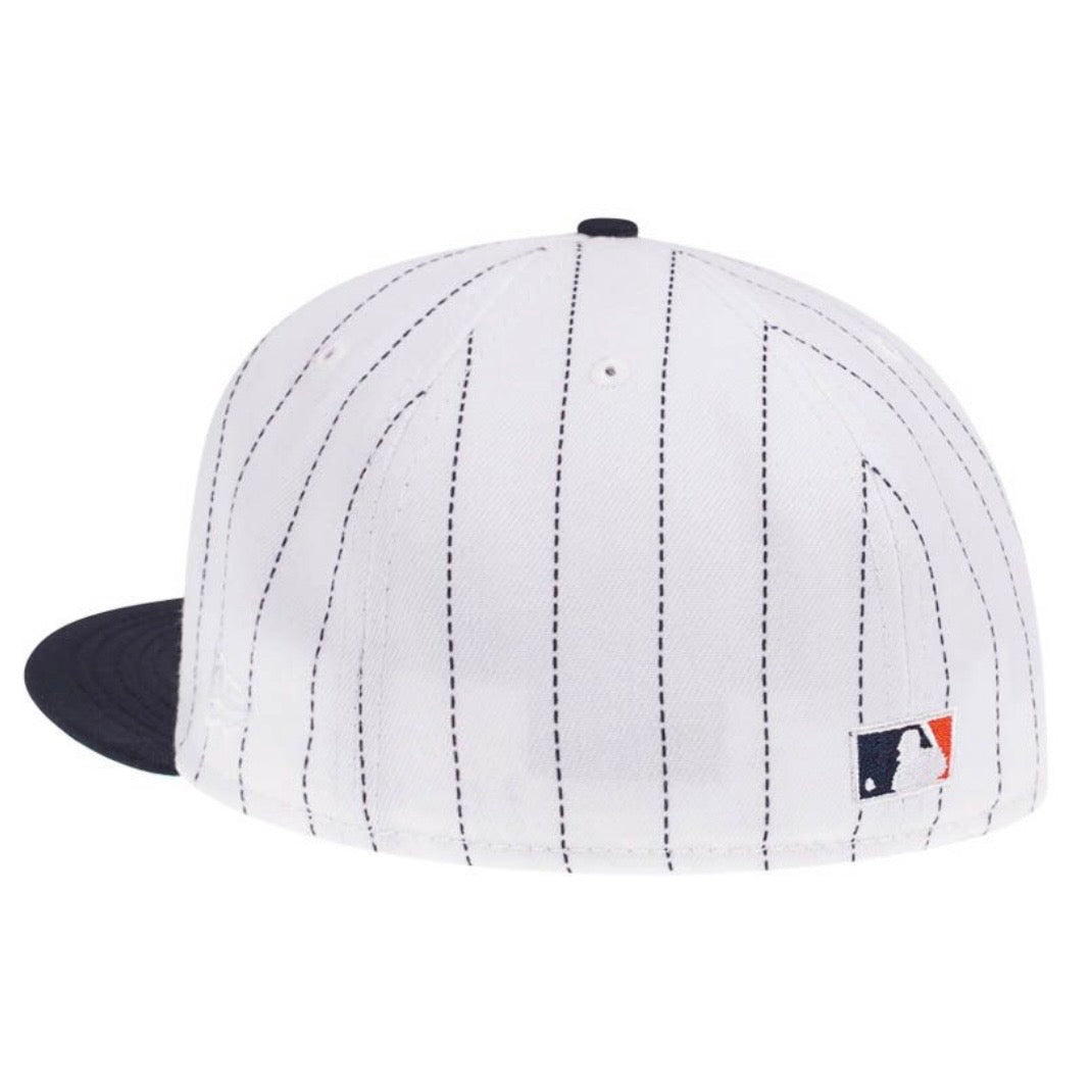 New Era 59Fifty Detroit Tigers Stadium Patch Pinstripe Throwback Edition Fitted Cap