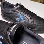Off White Vulcanized Leather ‘Black Blue’ - Recondicionado