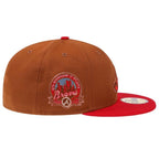 New Era 59Fifty Atlanta Braves 40th Anniversary Bourbon Copper Two Tone Prime Edition Fitted Cap