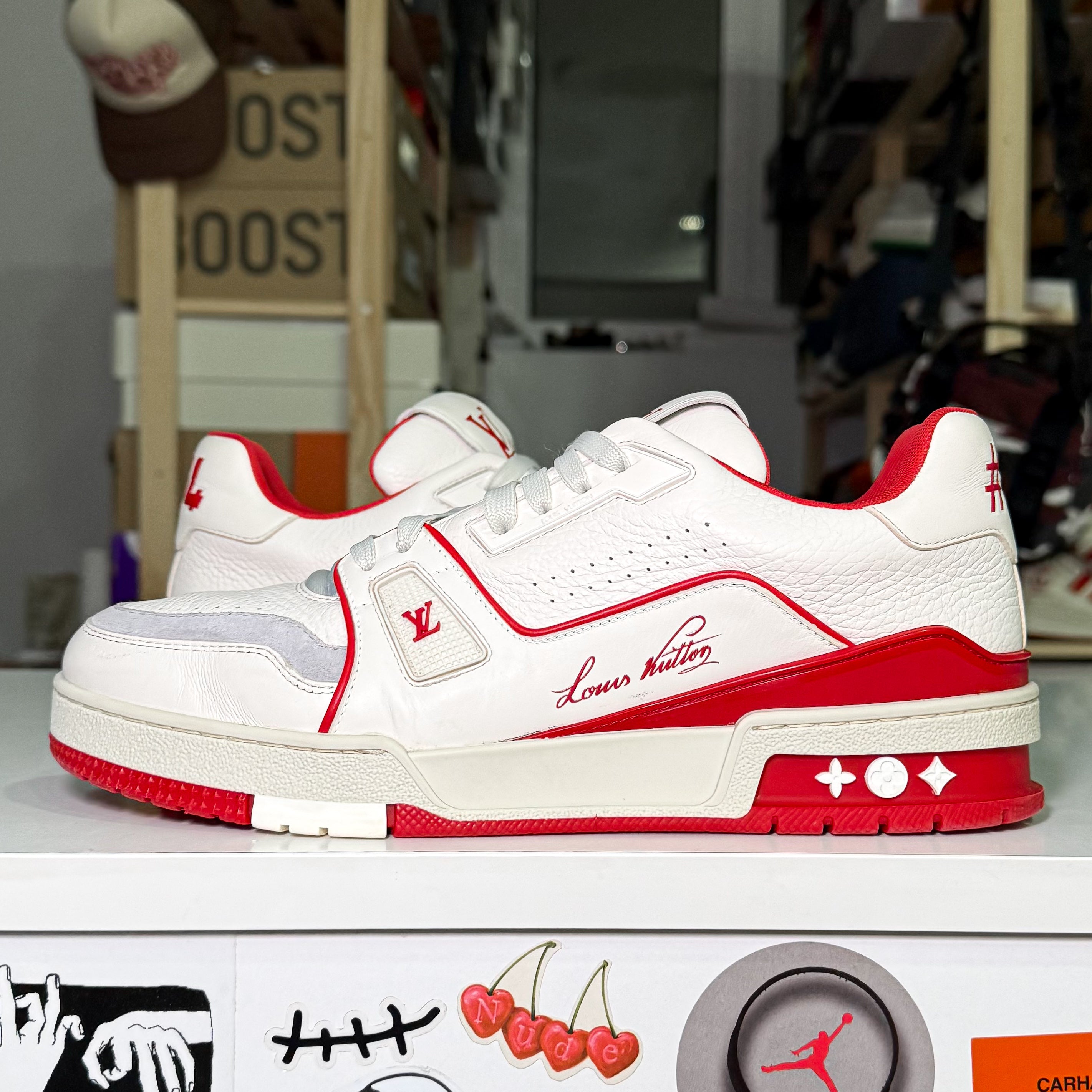 Louis Vuitton LV Trainer #54 Signature ‘White Red’ - Recondicionado