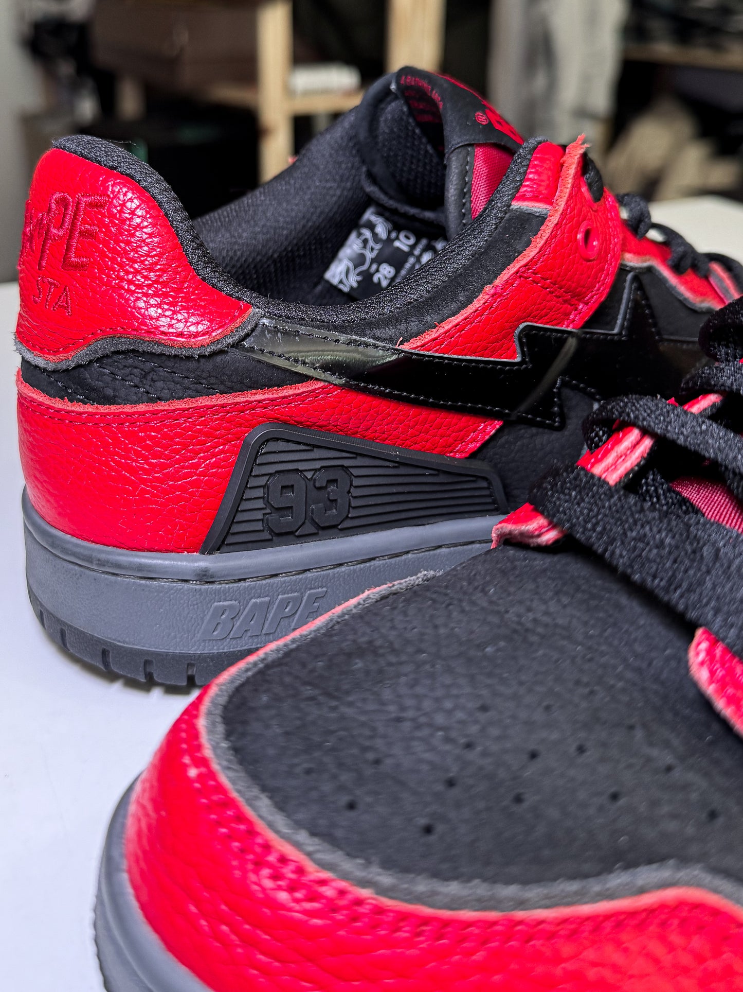 Bape Sk8 Sta ‘Black Red’ - Recondicionado
