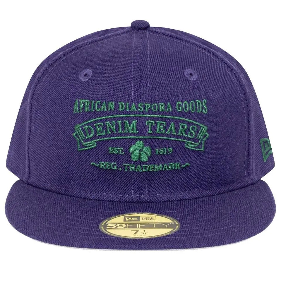New Era 59Fifty x Denim Tears AGP Purple Green Fitted Cap