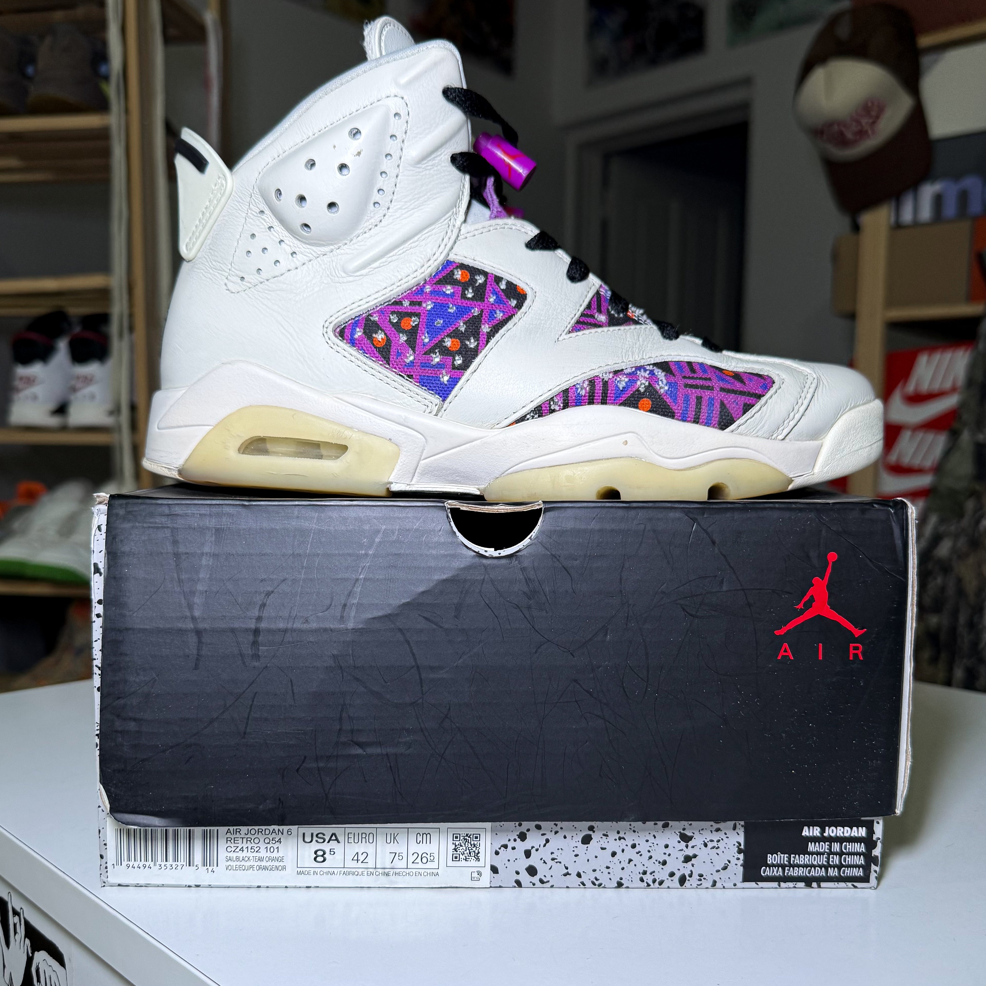 Air Jordan 6 Retro x Quai 54 ‘Purple’ 2020 - Recondicionado