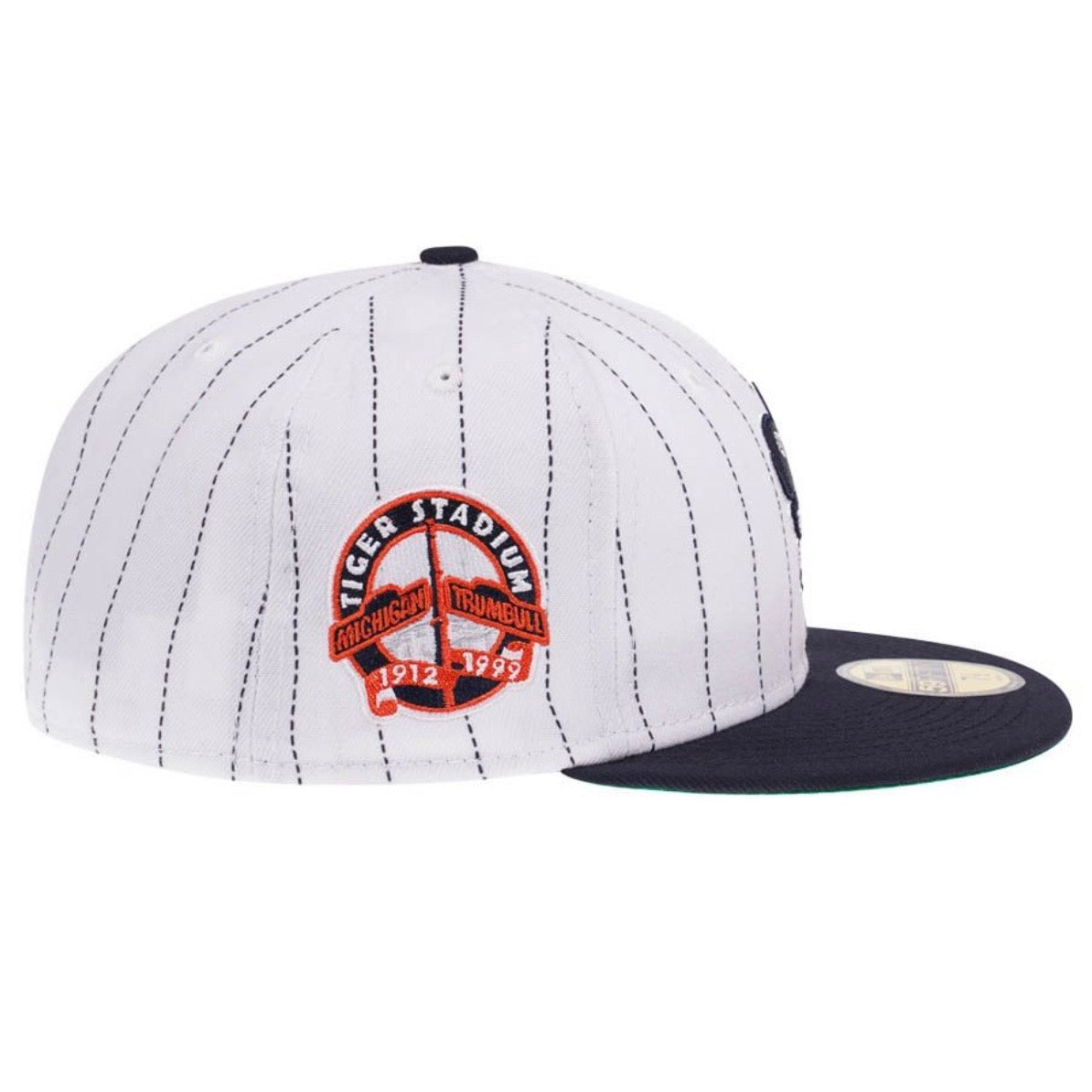 New Era 59Fifty Detroit Tigers Stadium Patch Pinstripe Throwback Edition Fitted Cap