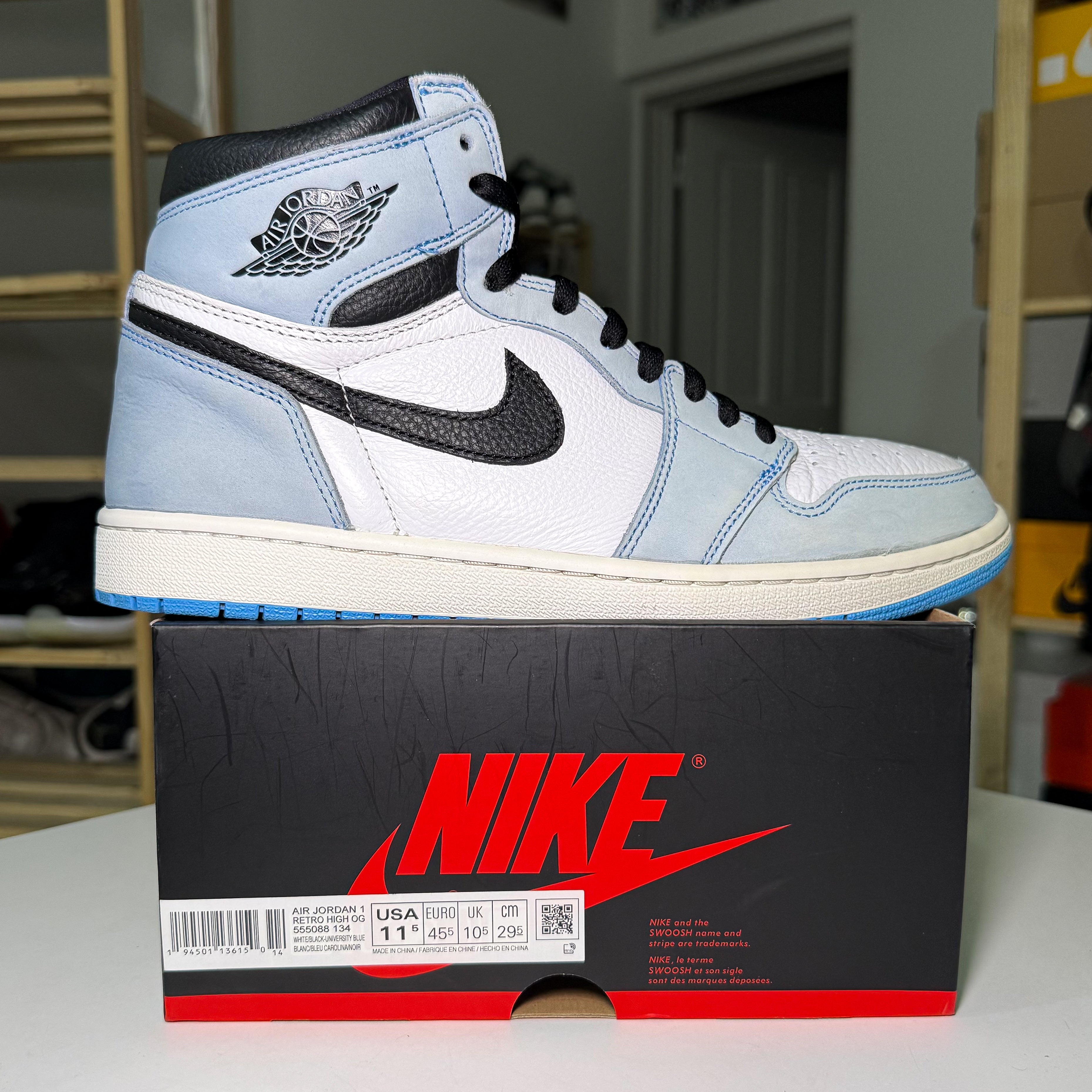Air Jordan 1 Retro High OG ‘University Blue’ 2021 - Recondicionado