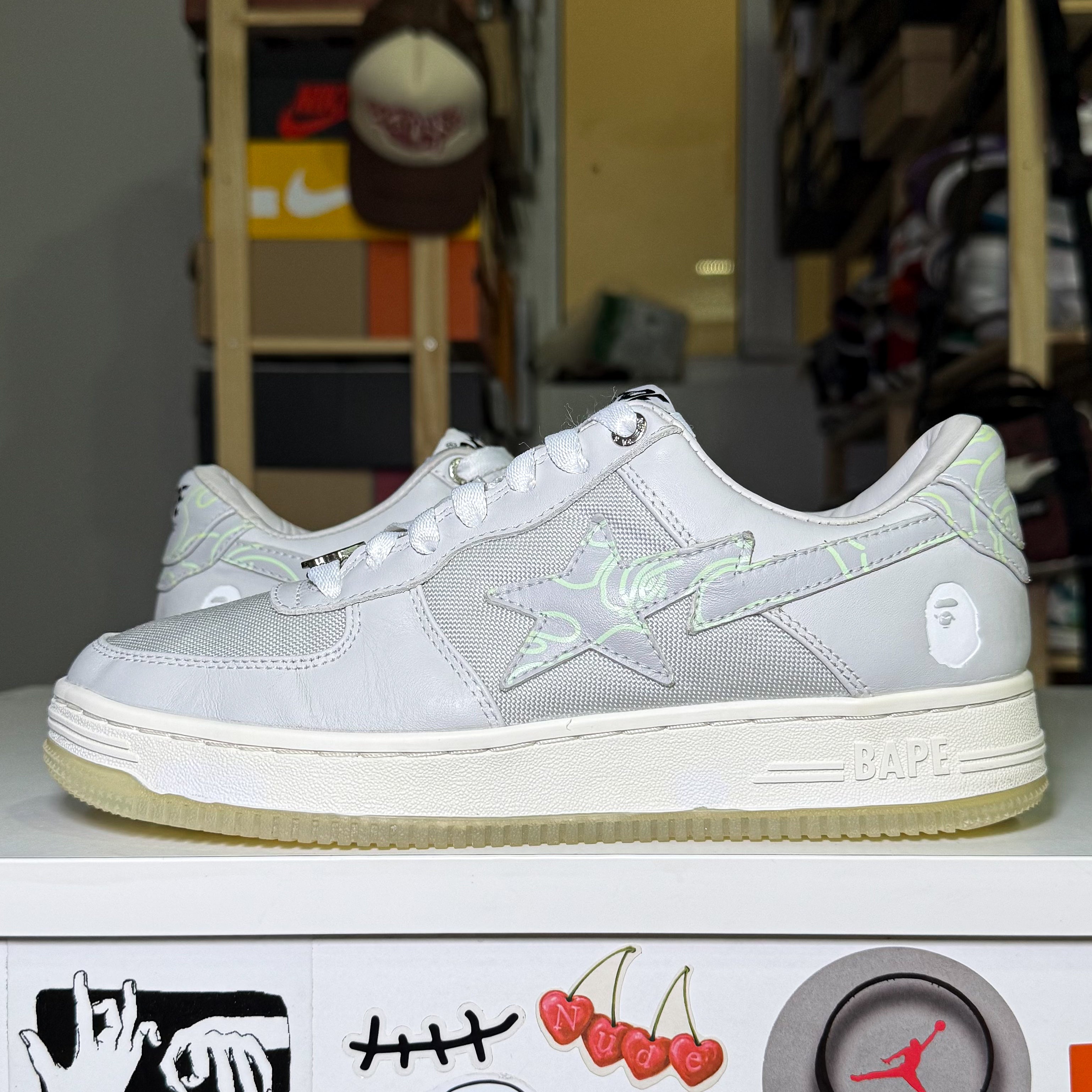 Bape Bapesta ‘Text Code Camo - Grey’ 2022 - Recondicionado