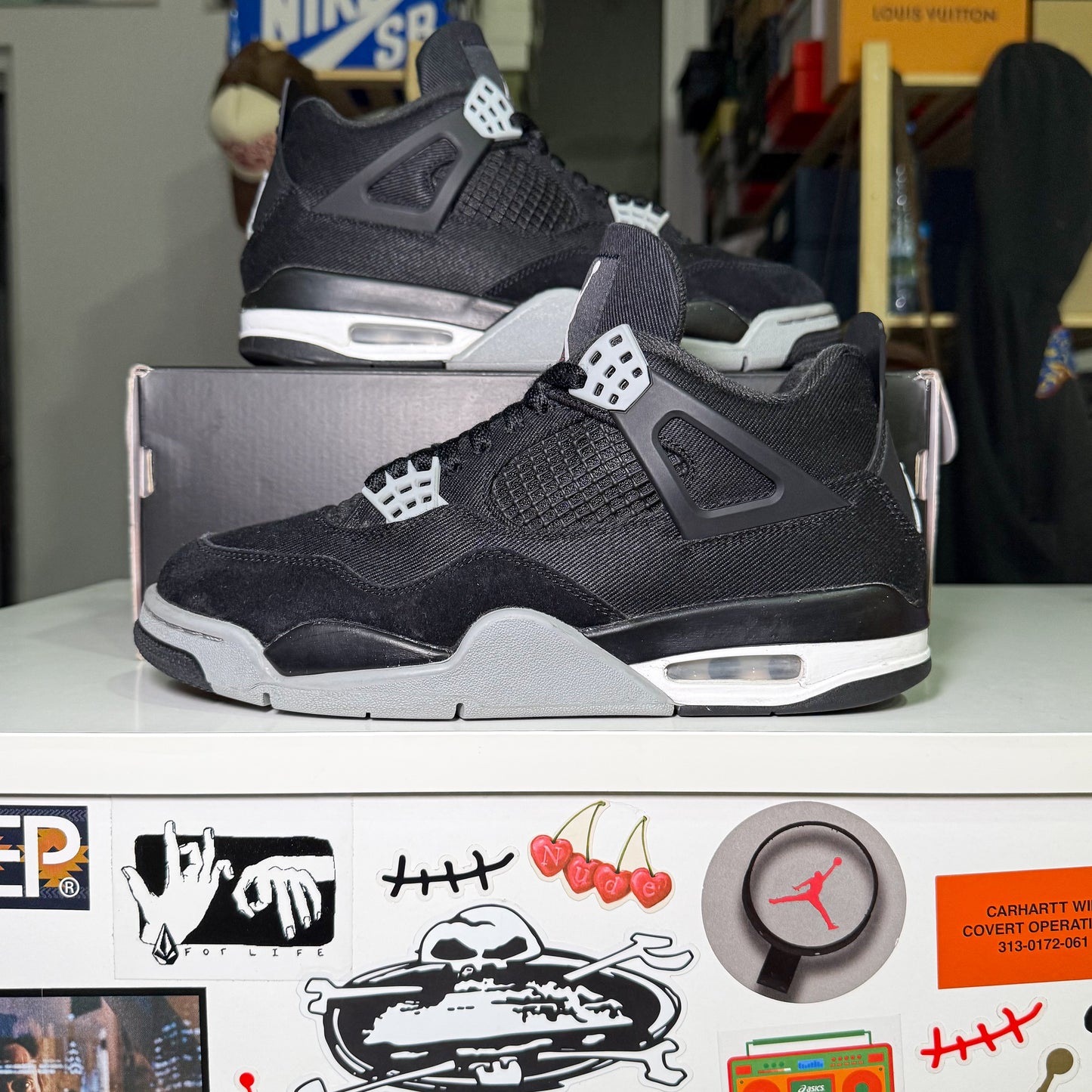 Air Jordan 4 Retro 'Black Canvas' 2022 - Recondicionado