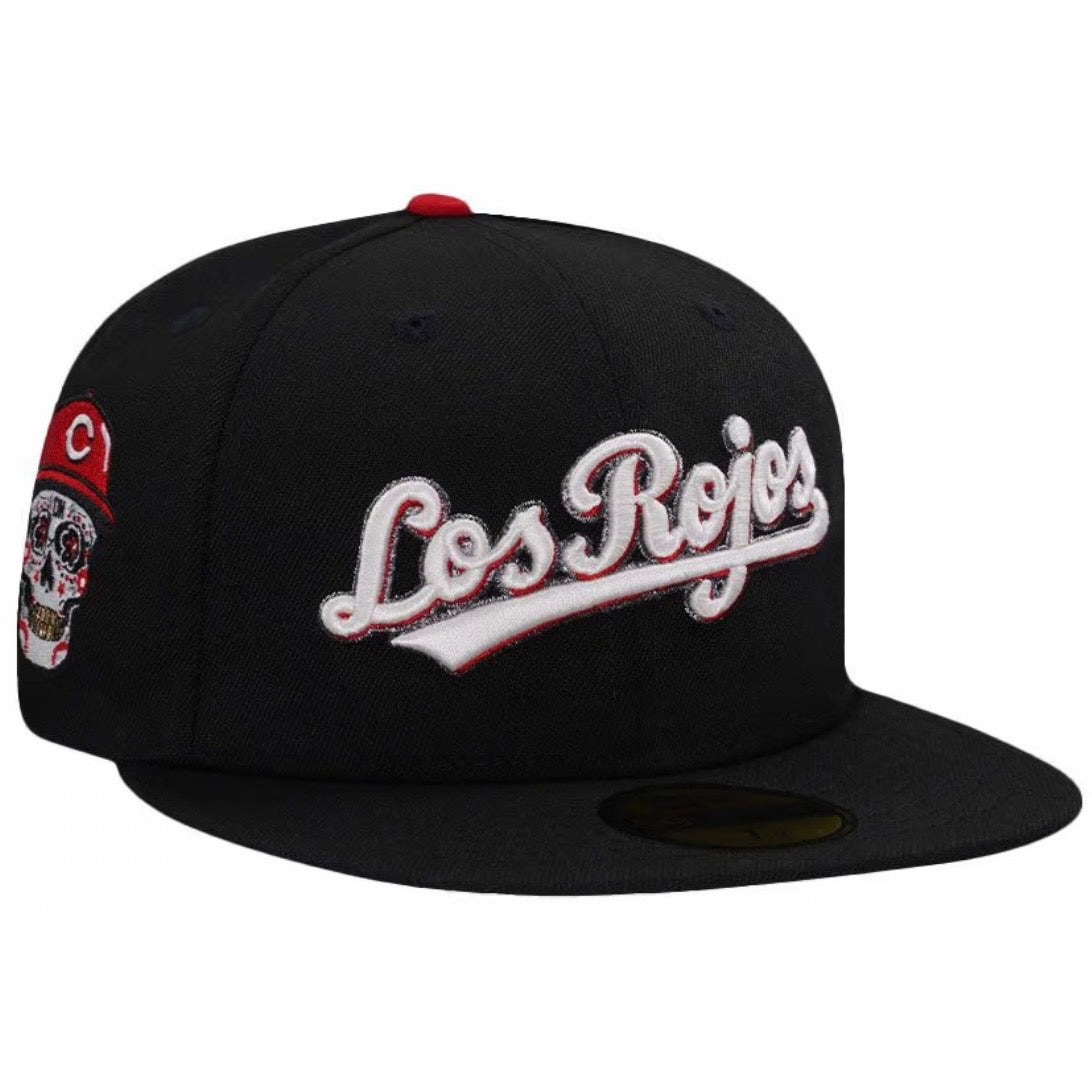 New Era 59Fifty Cincinnati Reds Skull Black Glow Prime Edition Fitted Cap