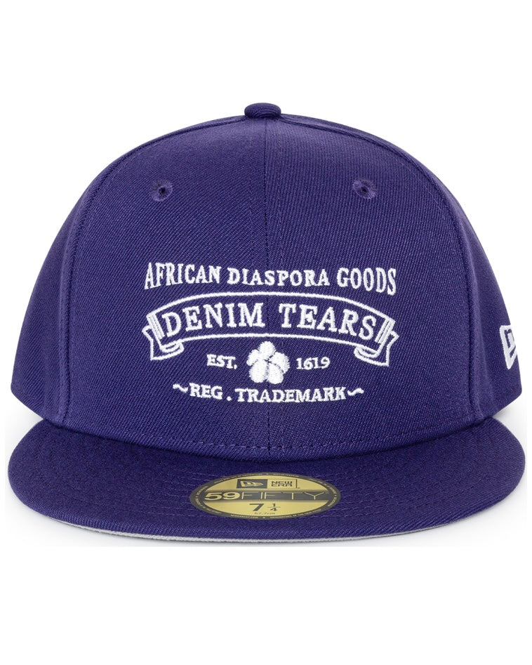 New Era 59Fifty x Denim Tears AGP Purple Fitted Cap