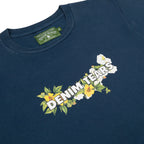 Denim Tears Cotton Floral Logo Tee Navy