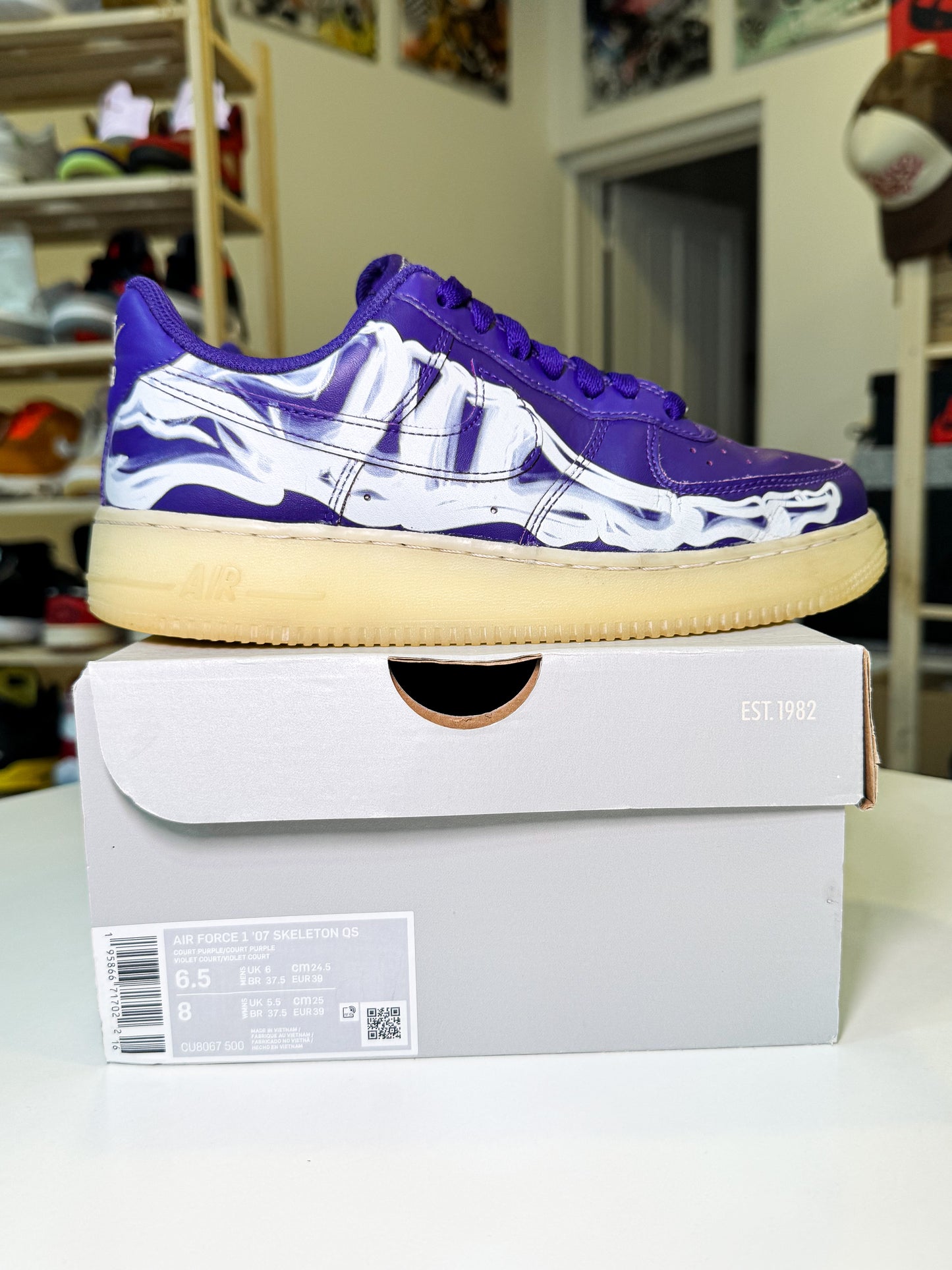 Nike Air Force 1 Low ‘Purple Skelleton’ 2022 - Recondicionado