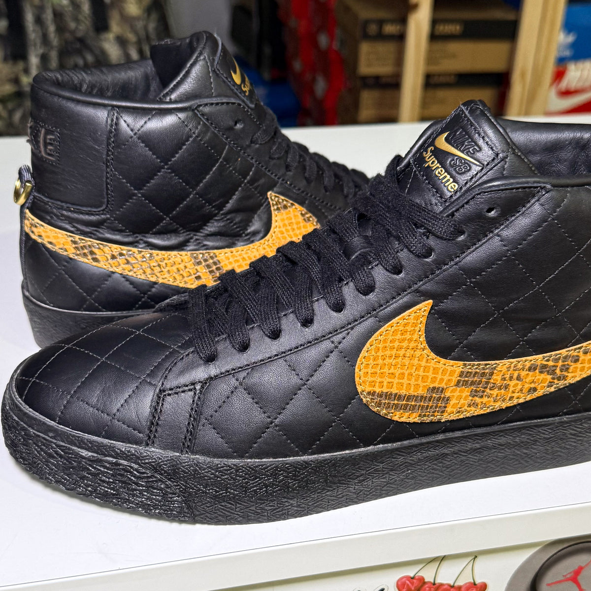 Nike Zoom Blazer Mid QS SB x Supreme ‘Black Snakeskin’ 2022 - Recondicionado