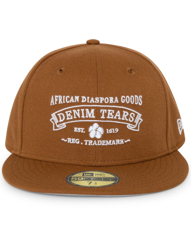 New Era 59Fifty x Denim Tears AGP Brown Fitted Cap