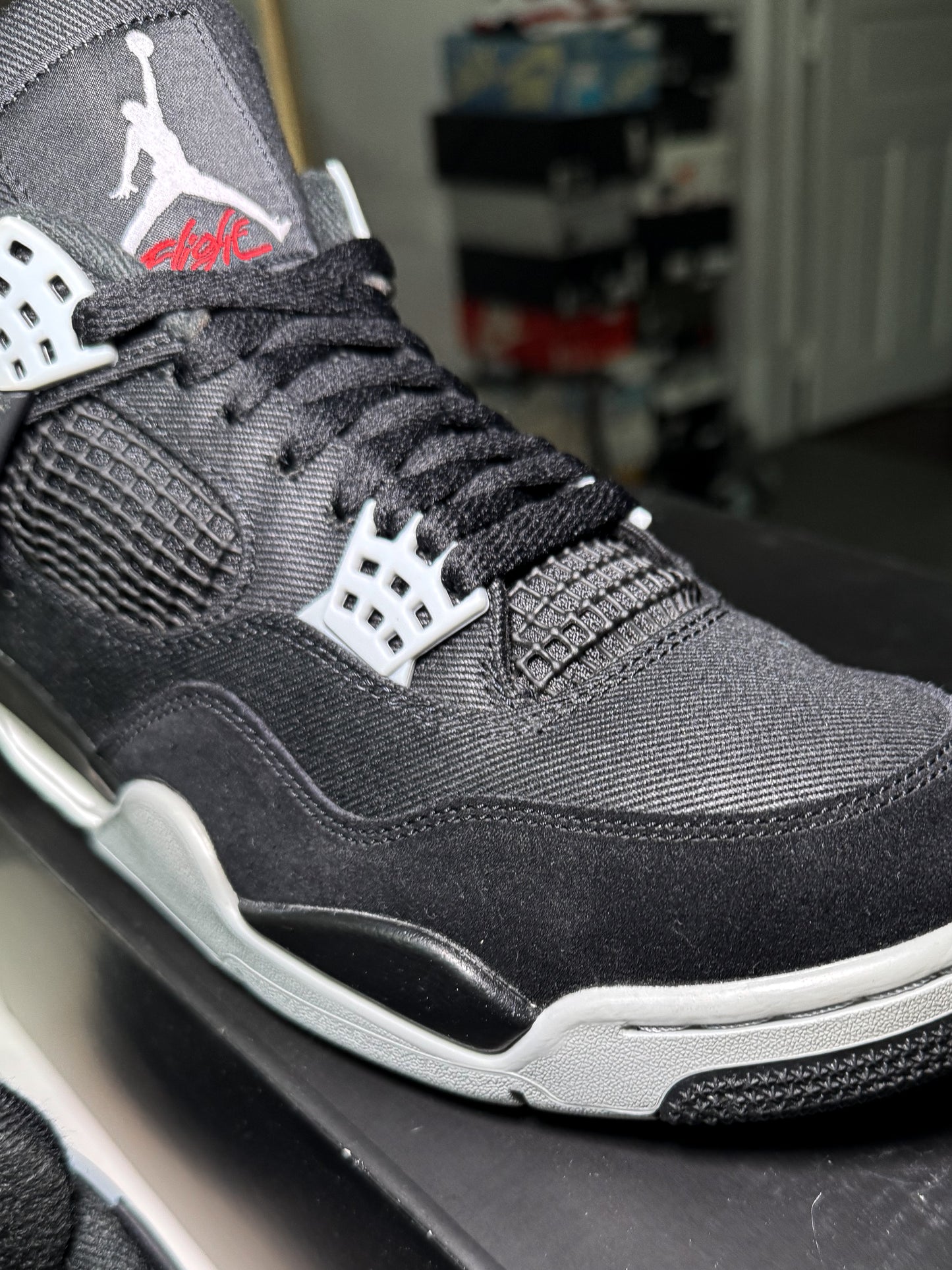 Air Jordan 4 Retro 'Black Canvas' 2022 - Recondicionado