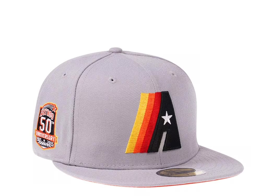 New Era 59Fifty Houston Astros 50th Anniversary Fresh Gray Edition Fitted Cap