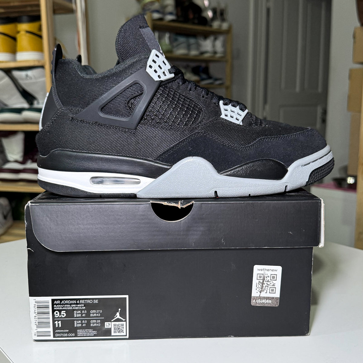 Air Jordan 4 Retro 'Black Canvas' 2022 - Recondicionado