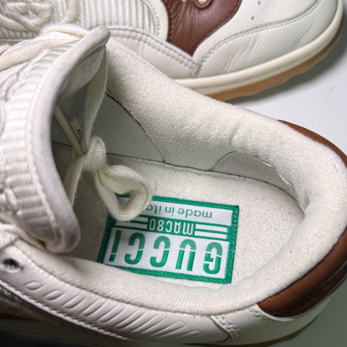 Gucci MAC80 Sneaker ‘Off White Brown’ 2023 - Recondicionado
