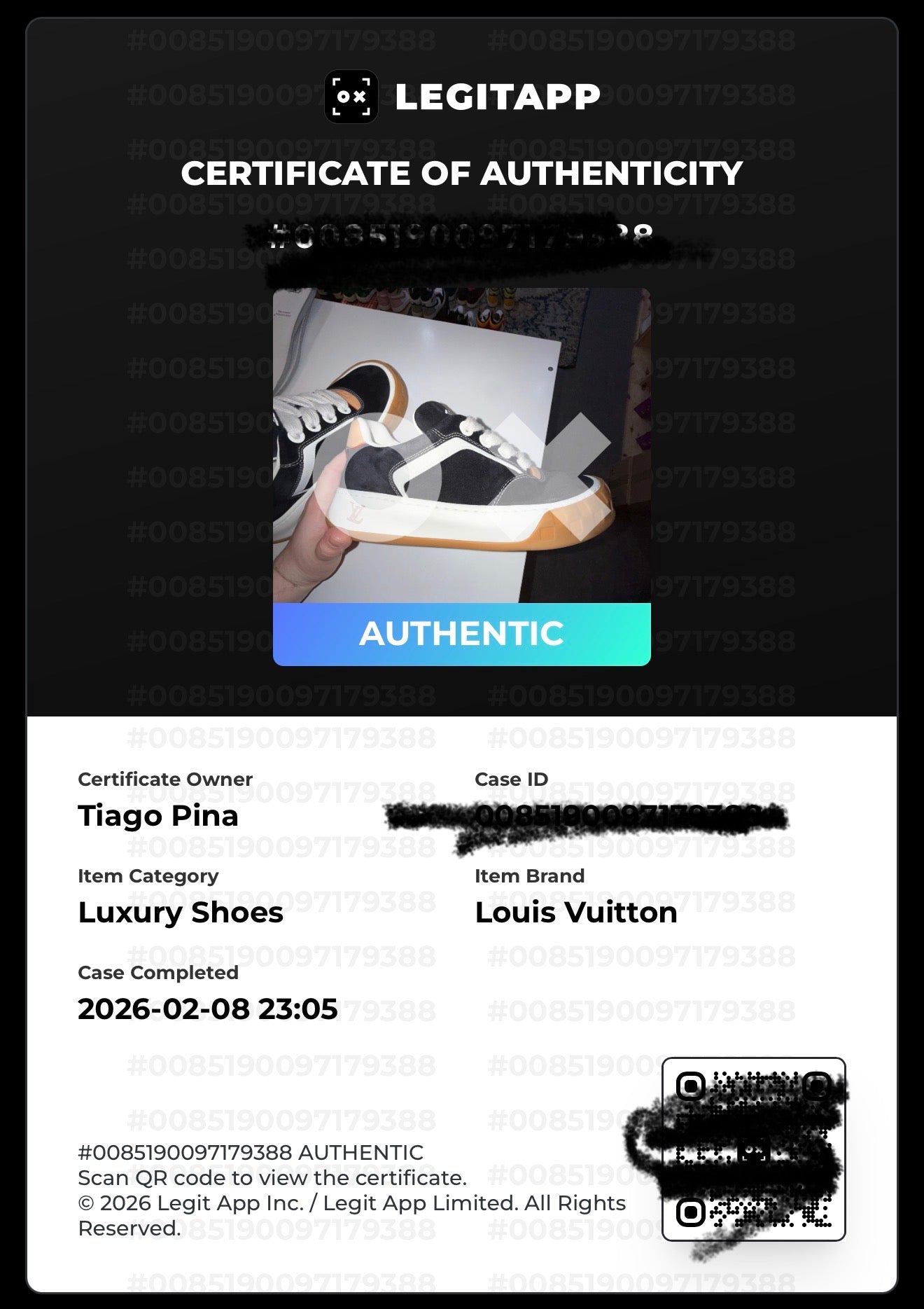 Louis Vuitton LV Tilted Sneaker 2025 - Recondicionado