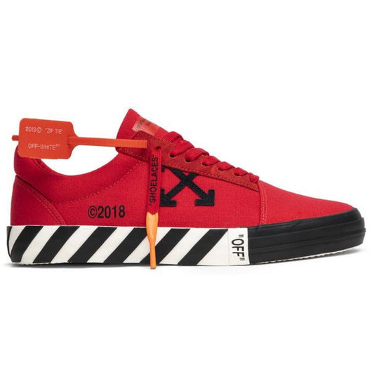 Off White Vulcanized Low Canvas ’Red’ 2018 - Recondicionado