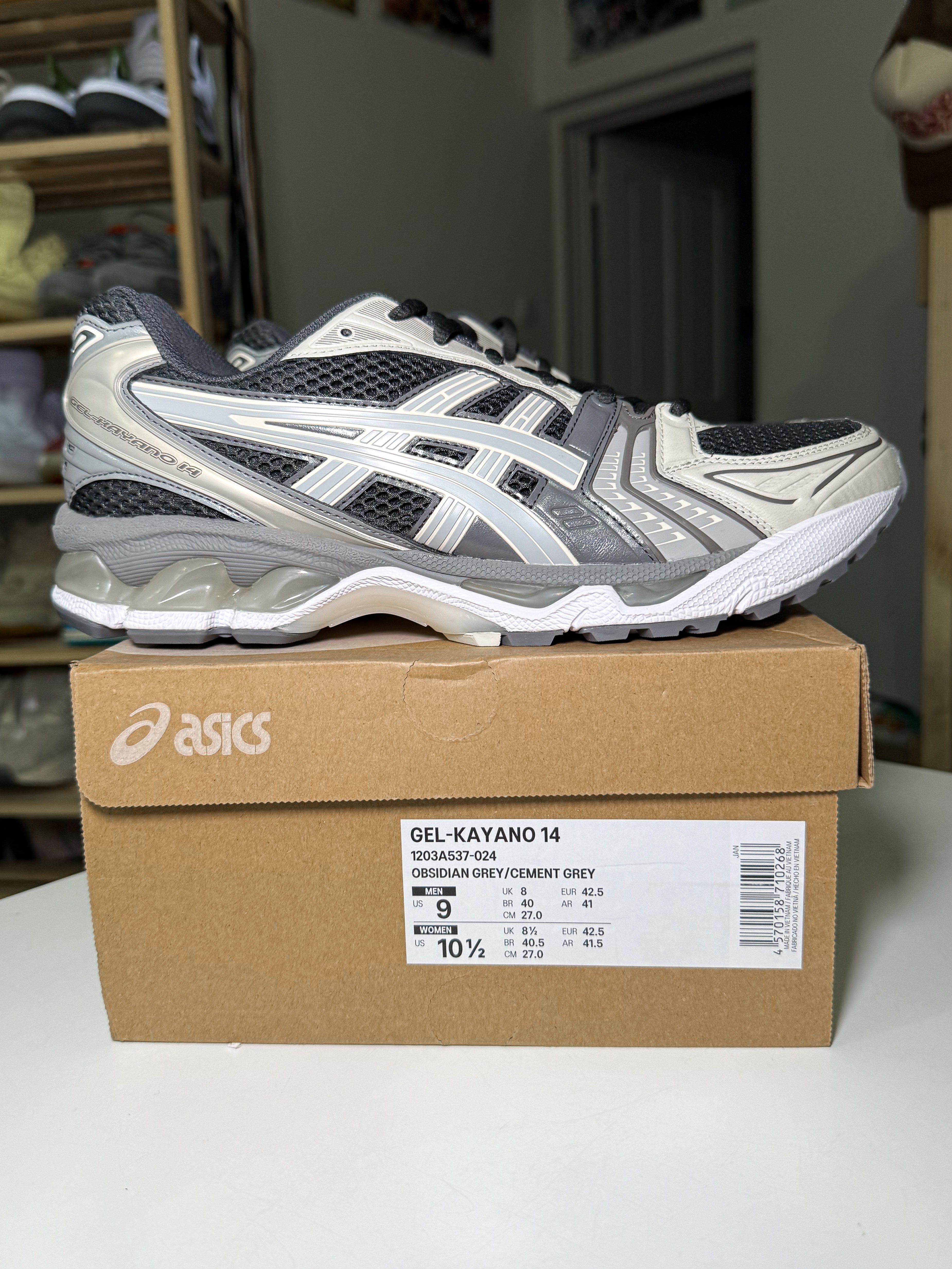 ASICS Gel-Kayano 14 ‘Obsidian Grey Cement’ - DS