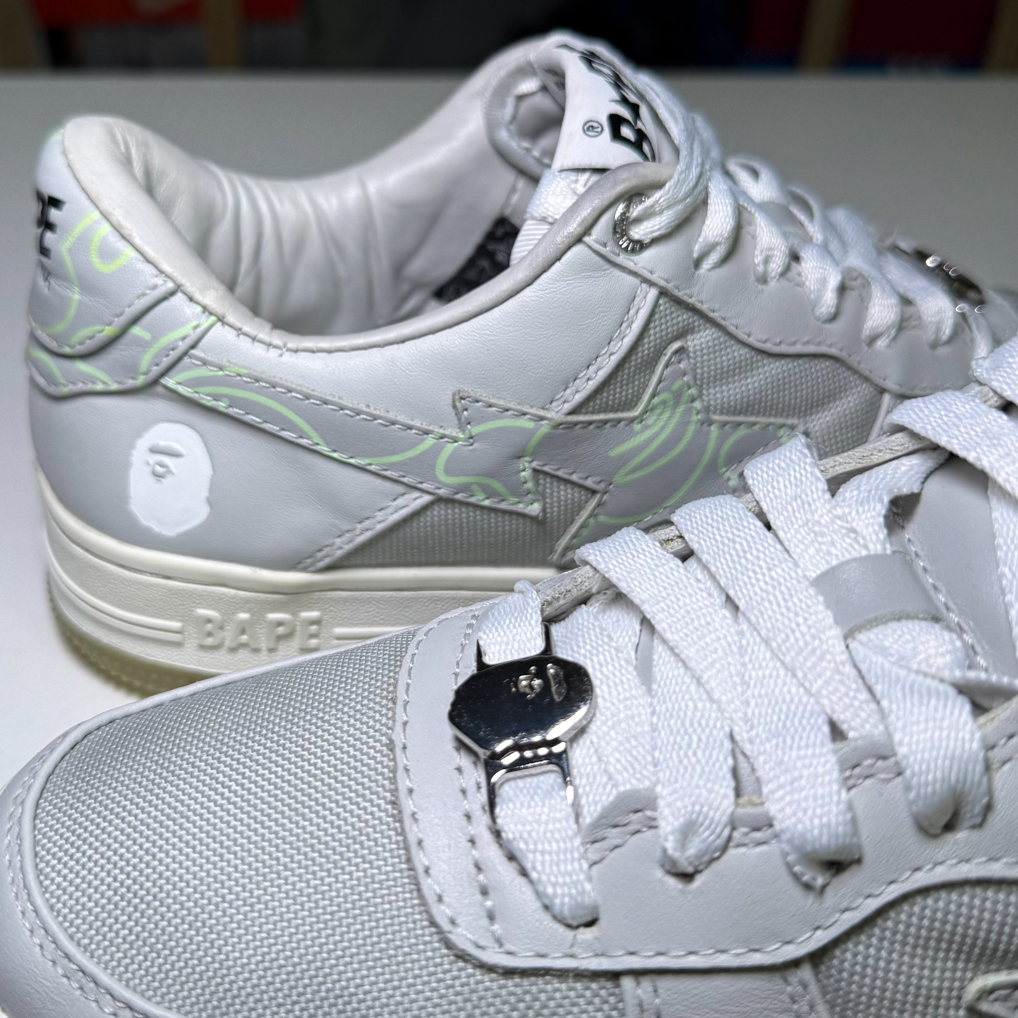 Bape Bapesta ‘Text Code Camo - Grey’ 2022 - Recondicionado