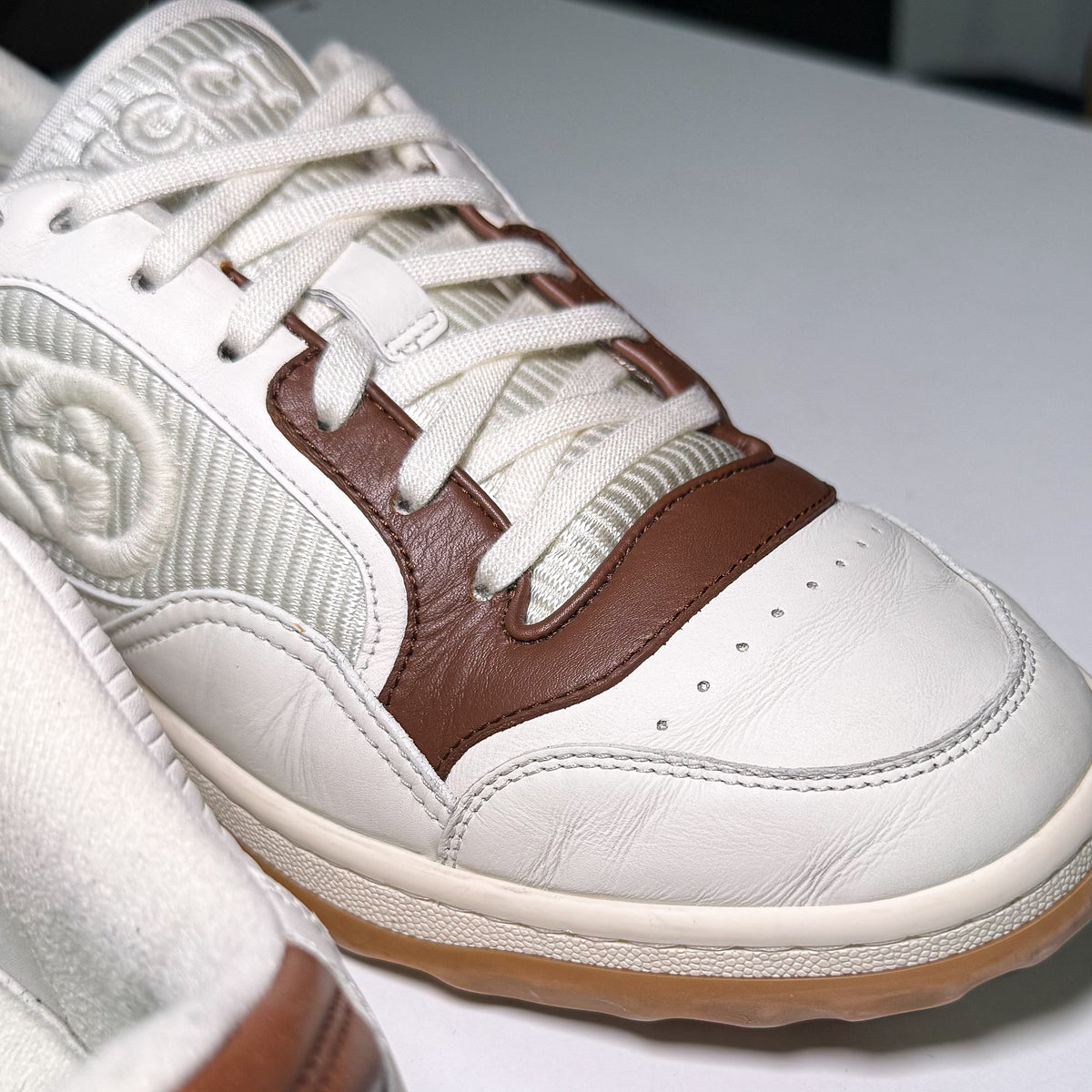 Gucci MAC80 Sneaker ‘Off White Brown’ 2023 - Recondicionado