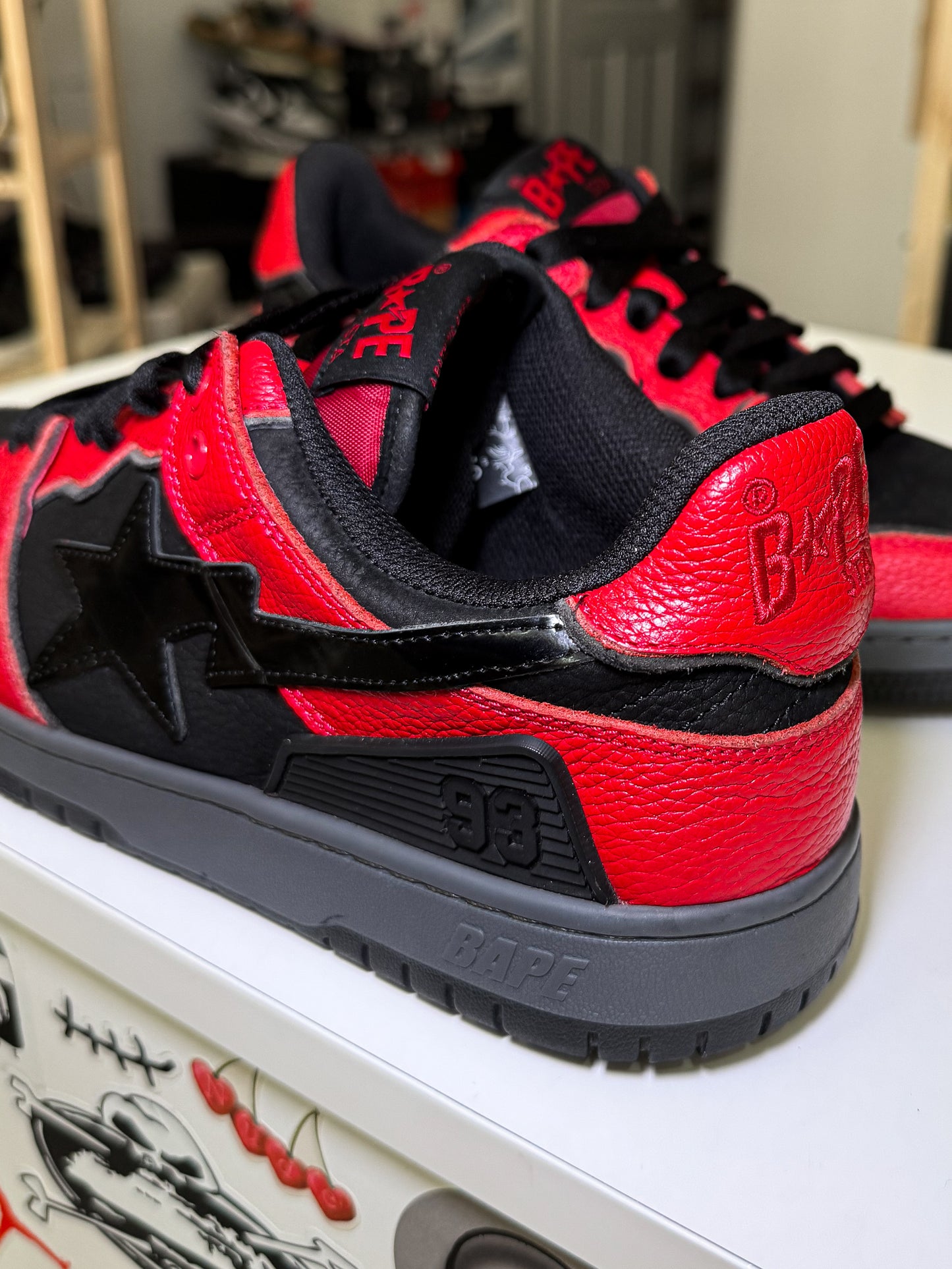 Bape Sk8 Sta ‘Black Red’ - Recondicionado