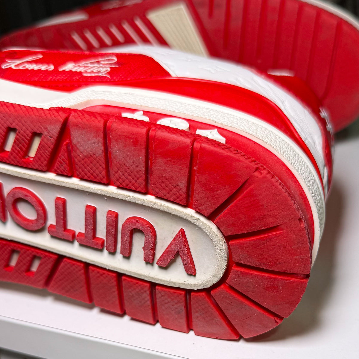 Louis Vuitton LV Trainer #54 Signature ‘Red White’ - Recondicionado