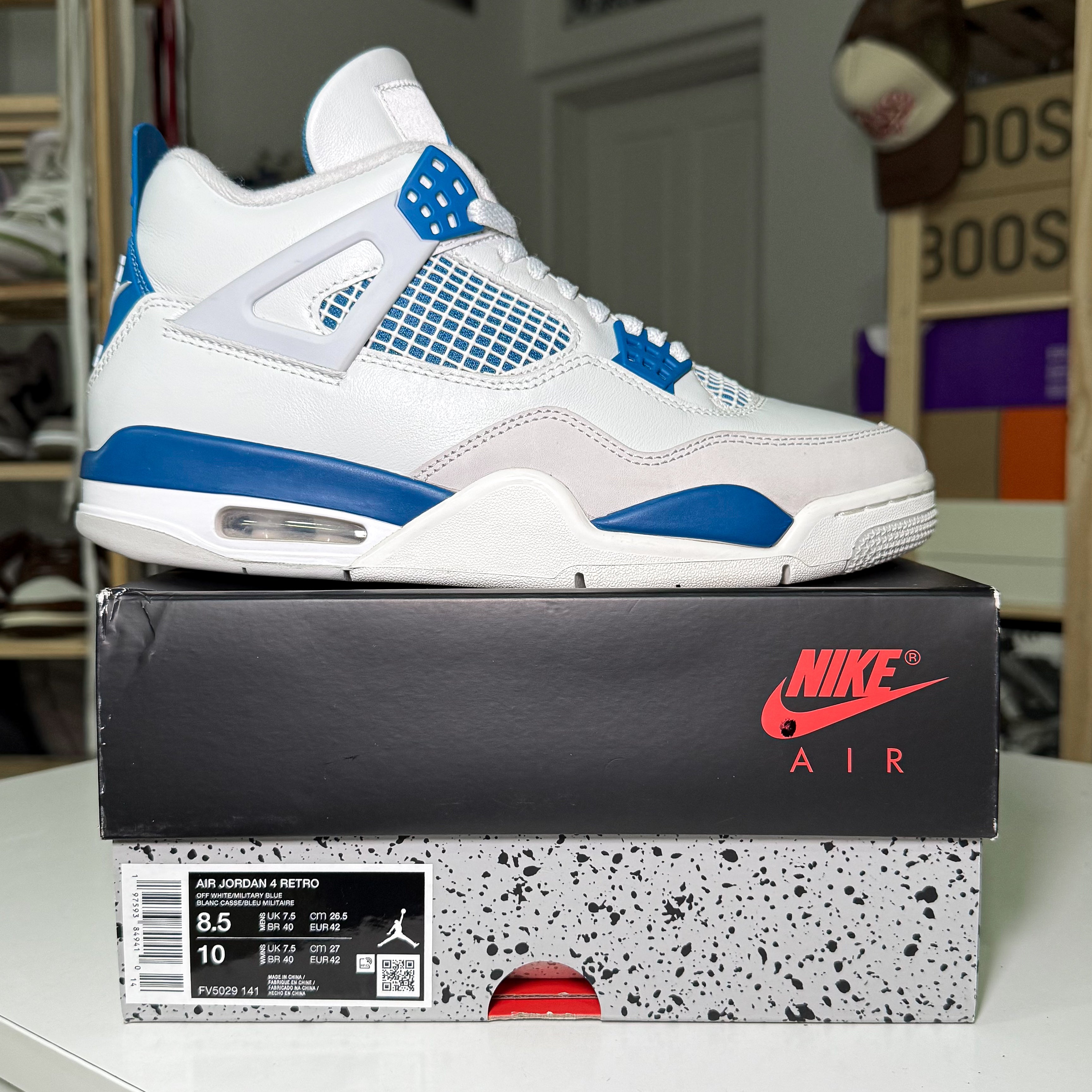 Air Jordan 4 Retro 'Military Blue’ 2024 - Recondicionado