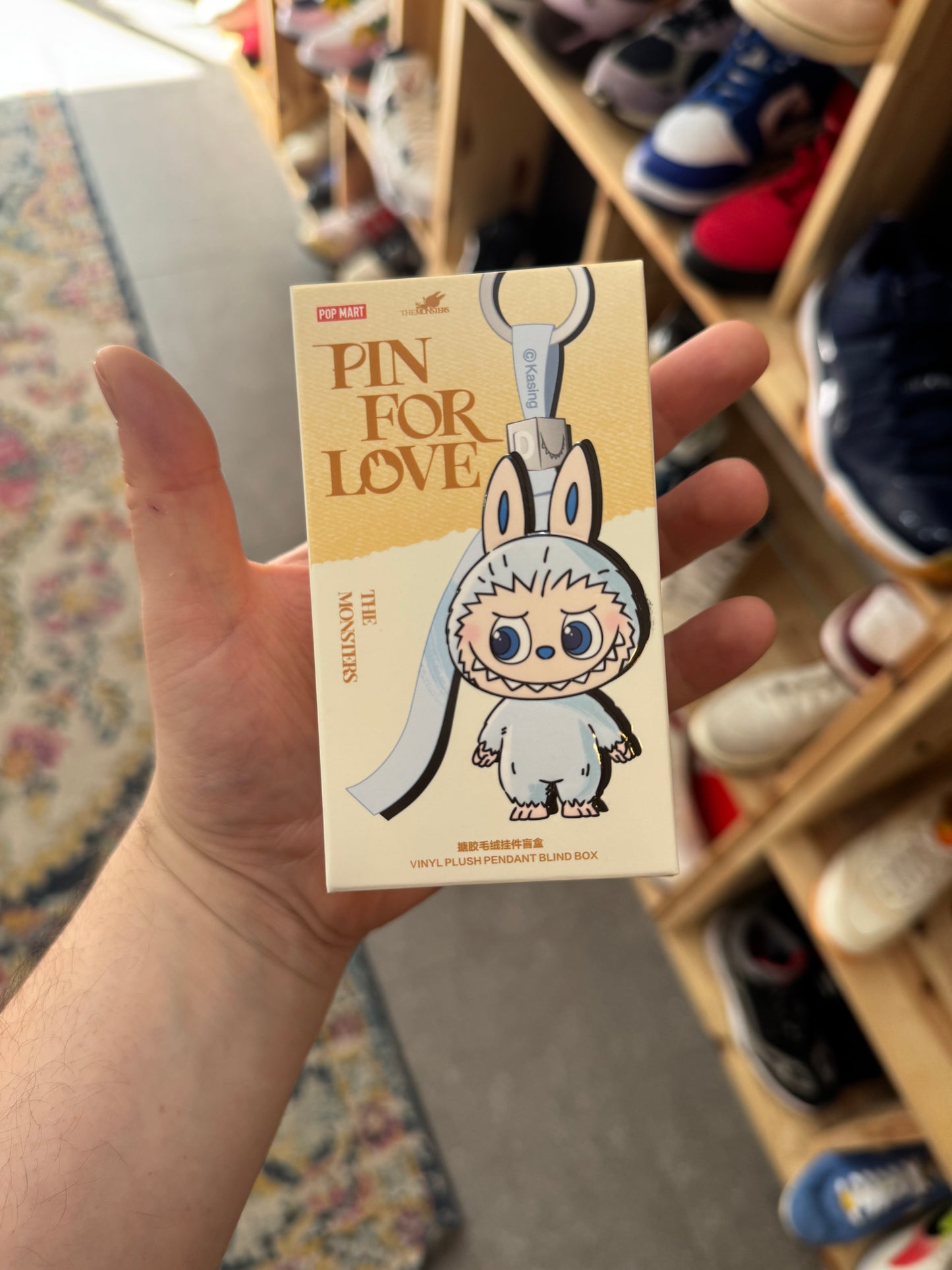 POP Mart Labubu The Monsters Pin for Love Vynil Plush Pendant (A-M) - Blind Box