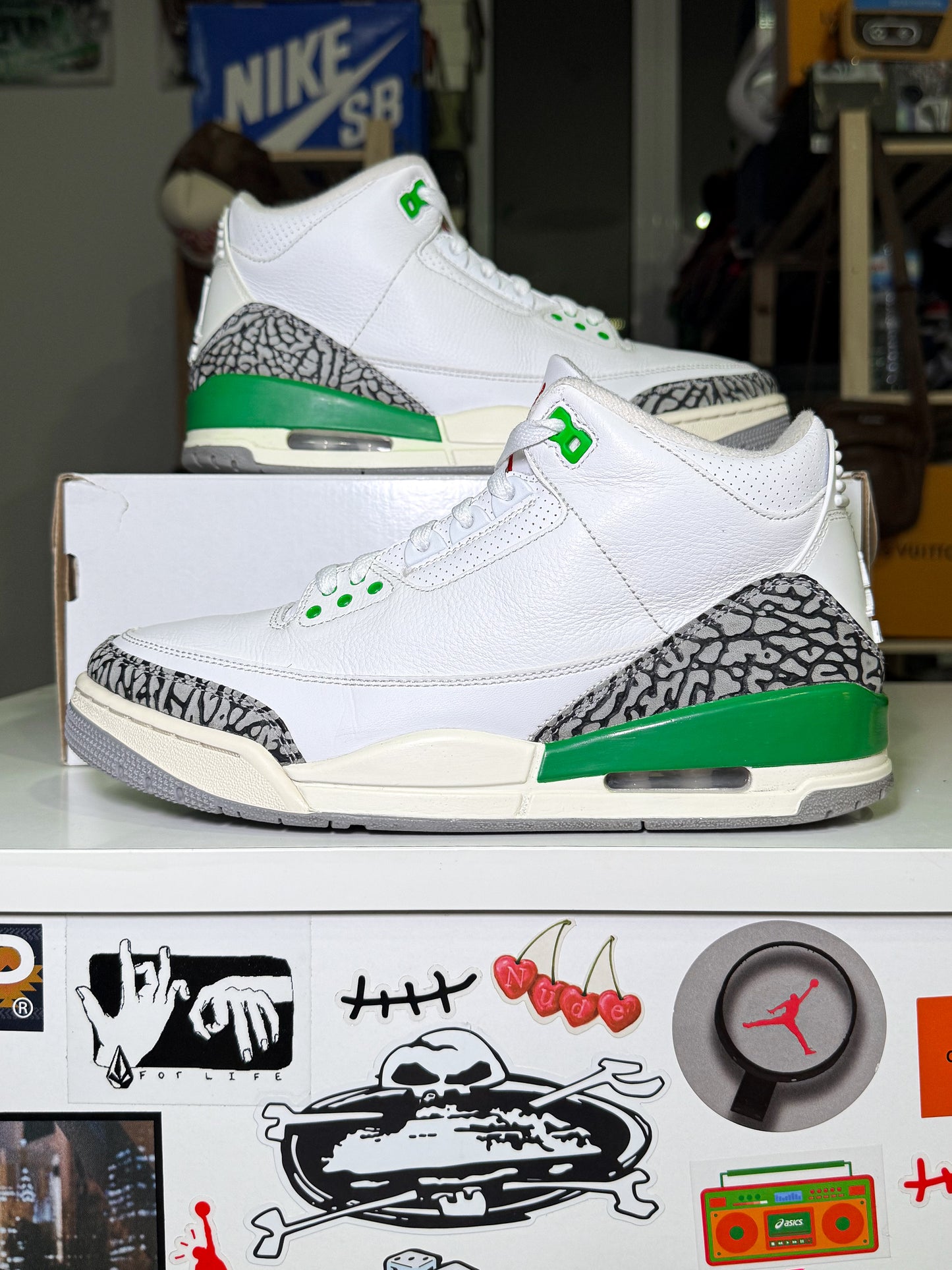 Air Jordan 3 Retro ‘Lucky Green’ W 2023 - Recondicionado