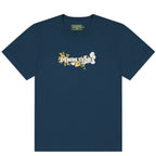 Denim Tears Cotton Floral Logo Tee Navy
