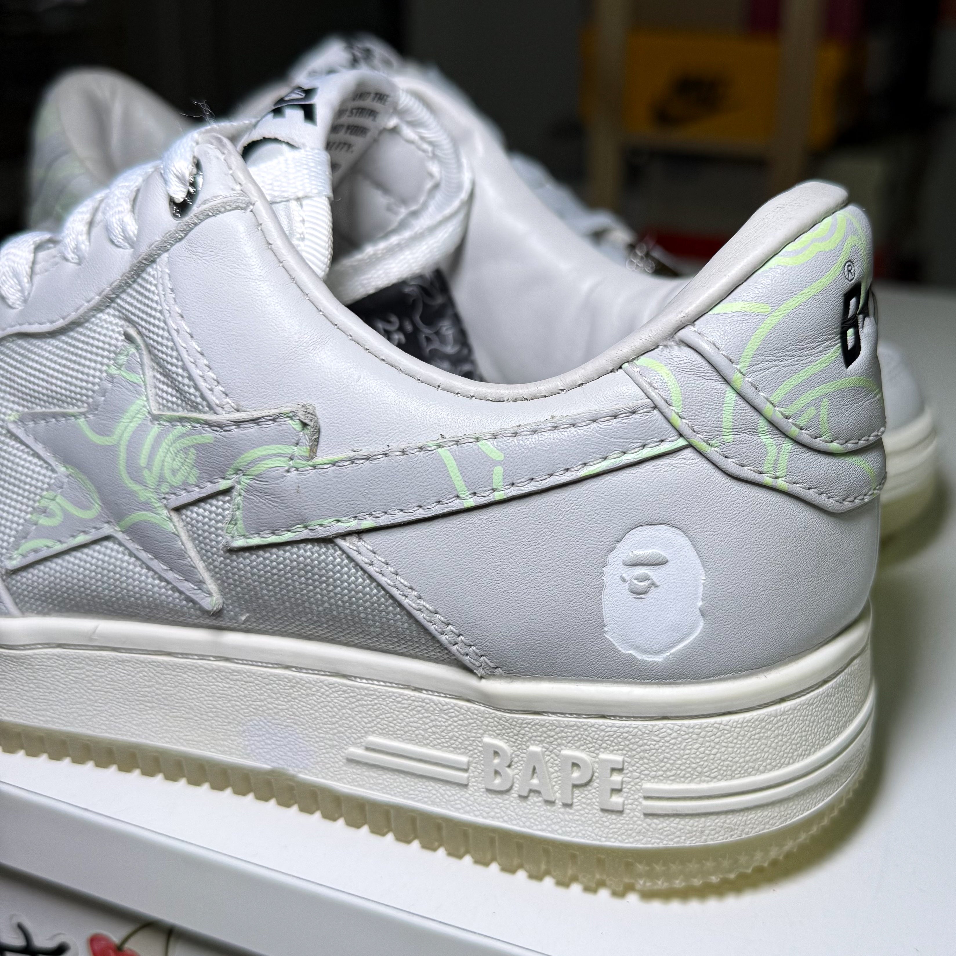 Bape Bapesta ‘Text Code Camo - Grey’ 2022 - Recondicionado