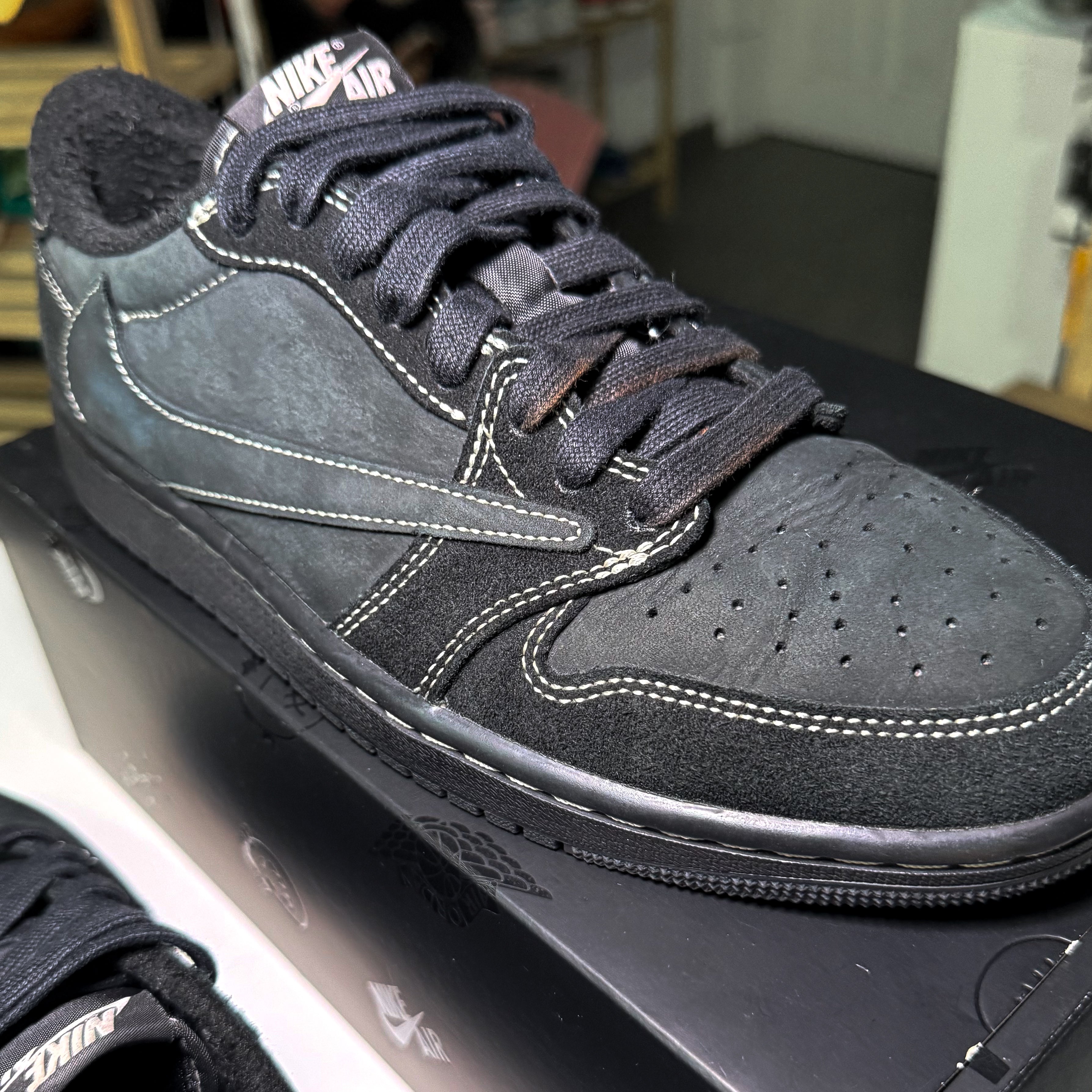 Air Jordan 1 Low OG SP x Travis Scott 'Black Phantom' 2022 - Recondicionado